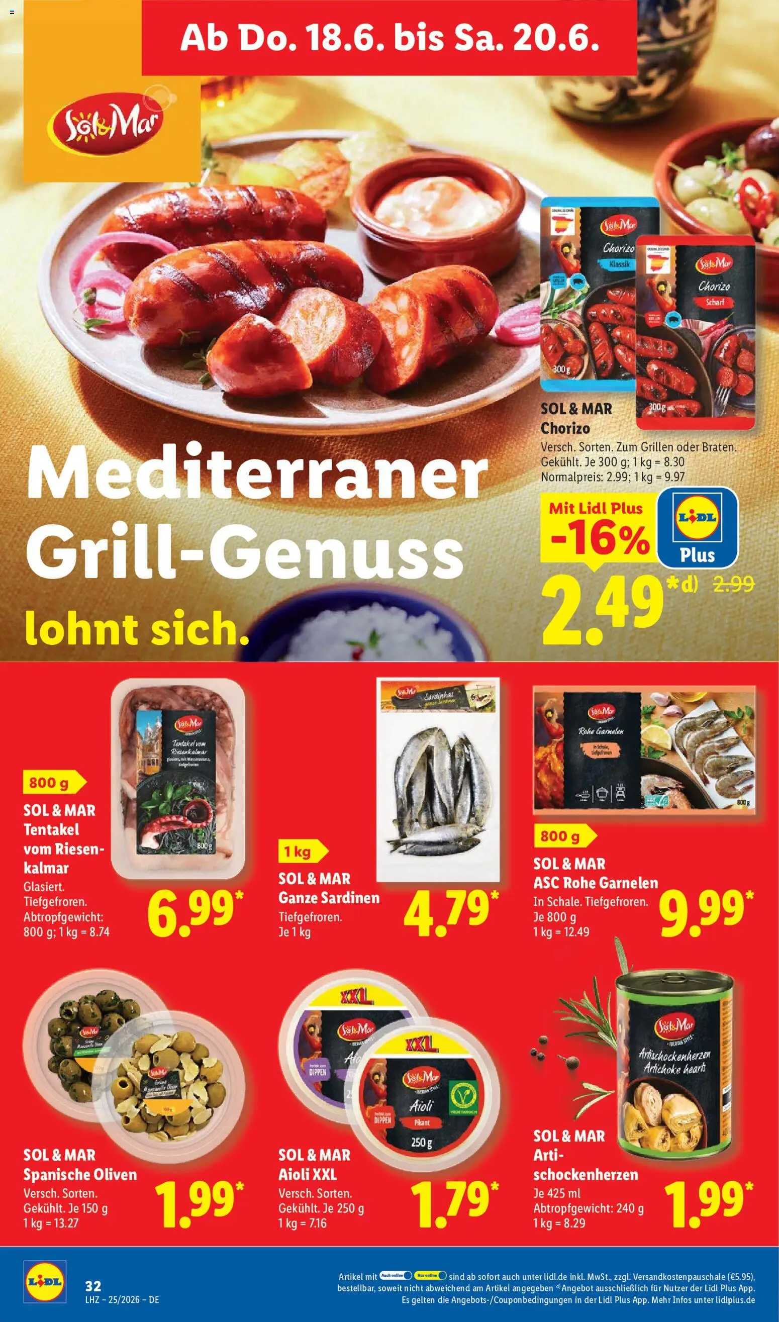 Lidl Prospekt – gültig ab 15.06.2026 | Seite: 50 | Produkte: Garnelen