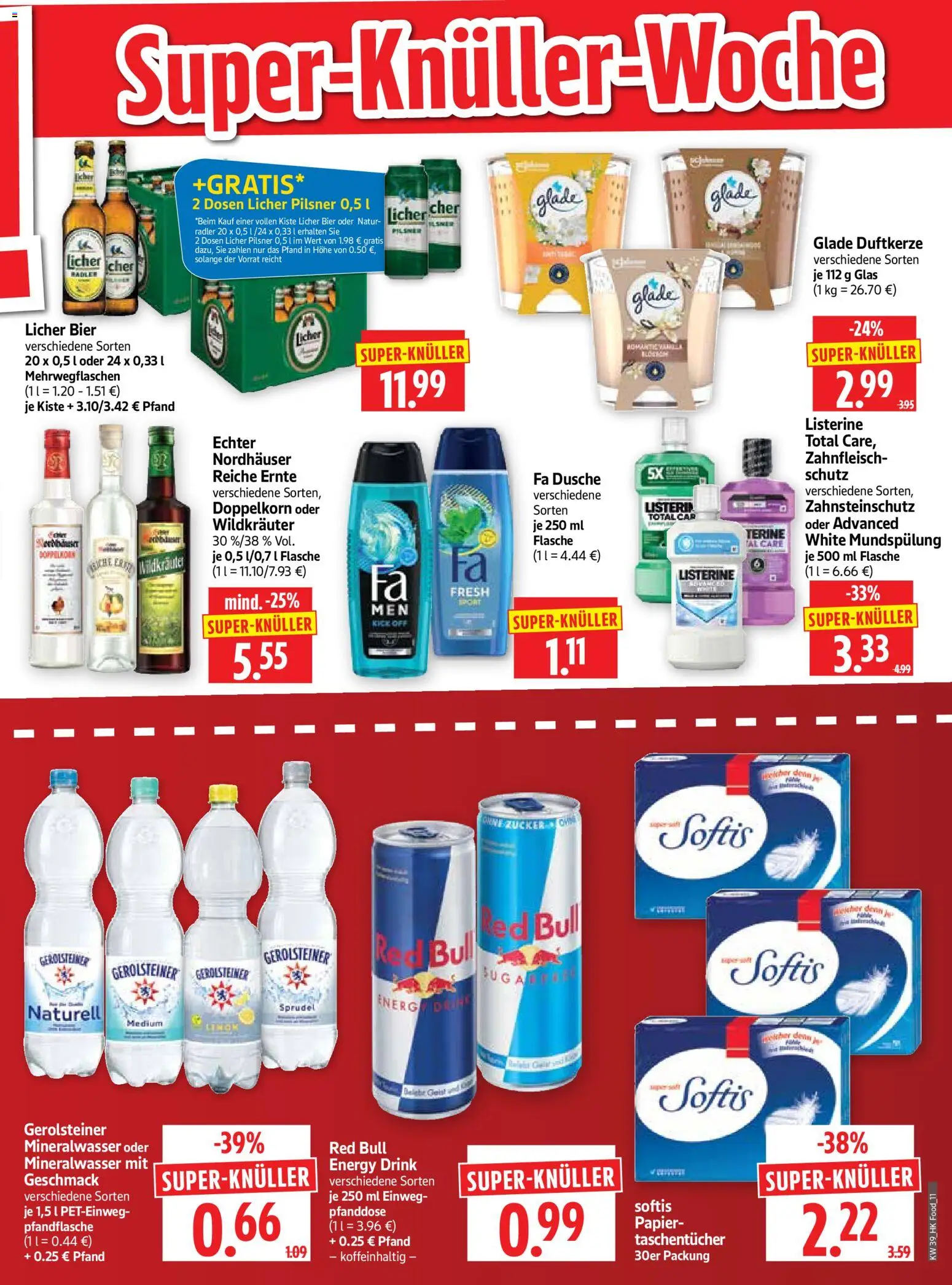 HERKULES Prospekt – gültig ab 21.09.2026 | Seite: 11 | Produkte: Bier, Mineralwasser, Radler, Gerolsteiner