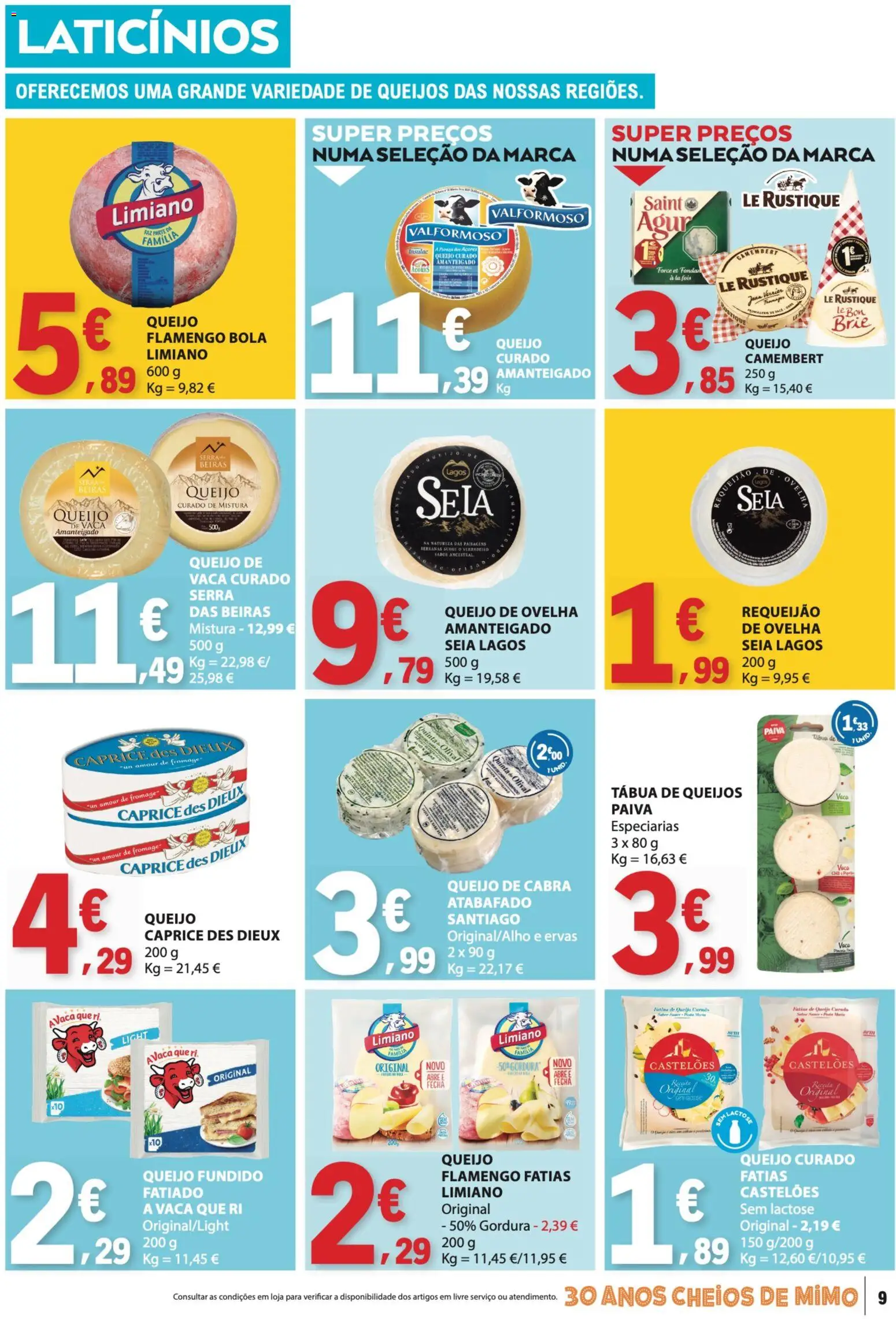 E.Leclerc folheto │ válido de 04.06.2026 | Página: 9 | Produtos: Tábua, Queijo, Requeijão