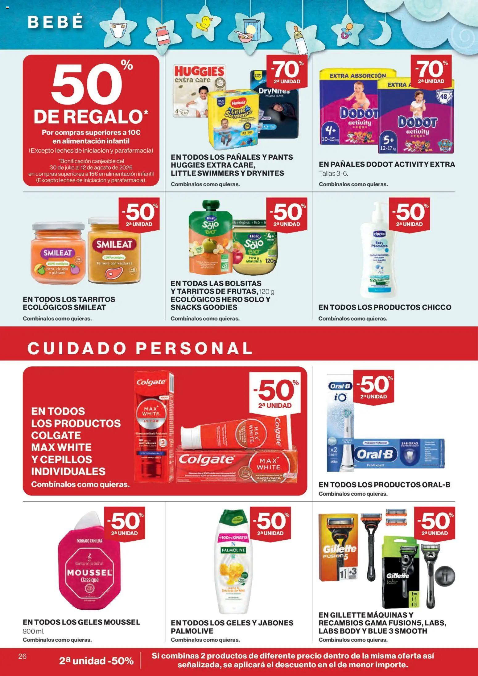 El Corte Inglés ofertas │ válido desde el 16/07/2026 | Página: 26 | Productos: Leche, Manzana, Body