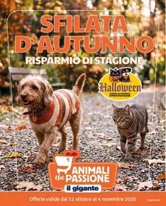 Anteprima del volantino Il Gigante volantino Animali valido a partire dal 12/10/2026