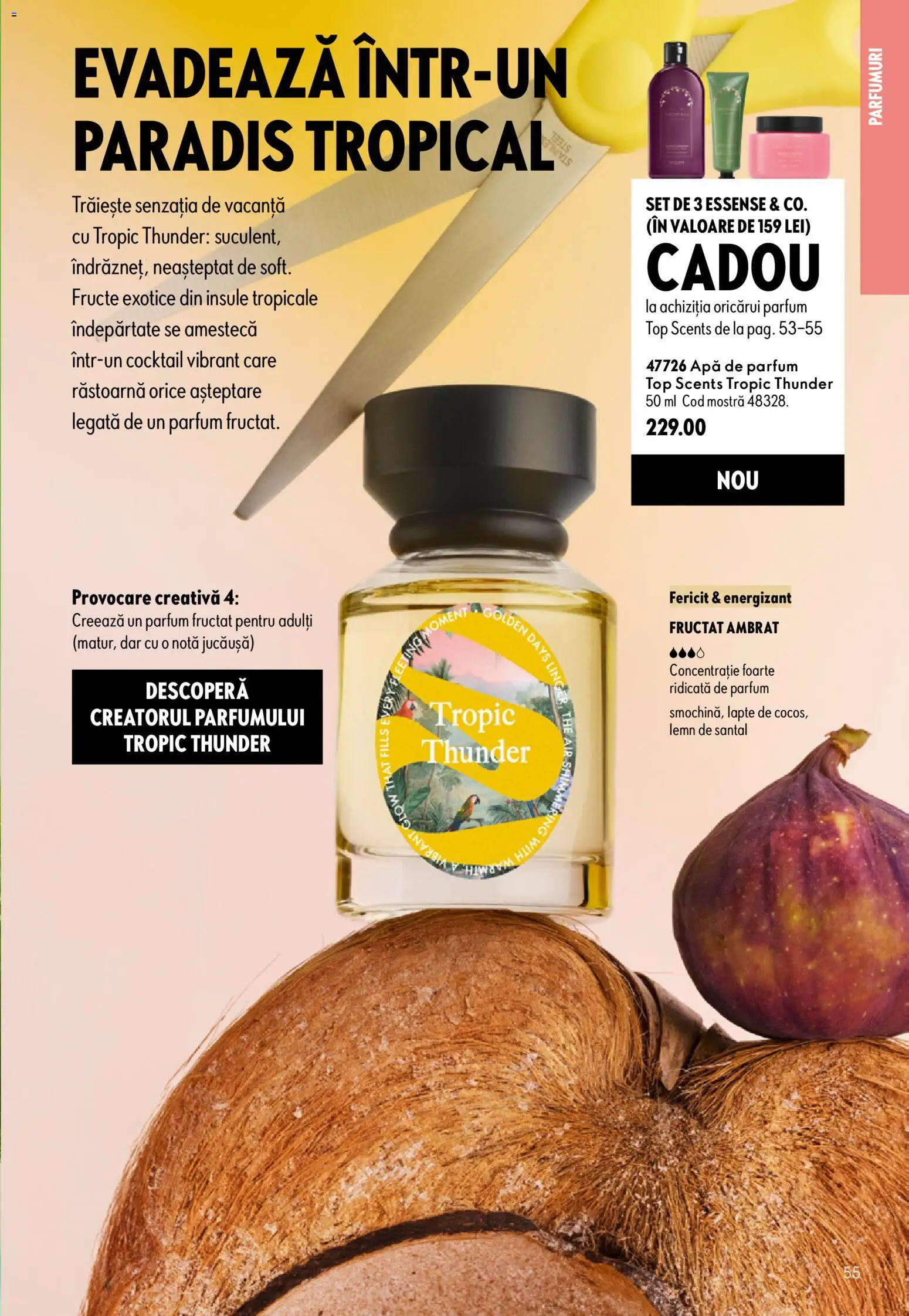 Noul catalog Oriflame – valabil de la 19.08.2026 | Pagină: 55 | Produse: Apă de parfum, Parfum, Lapte, Fructe