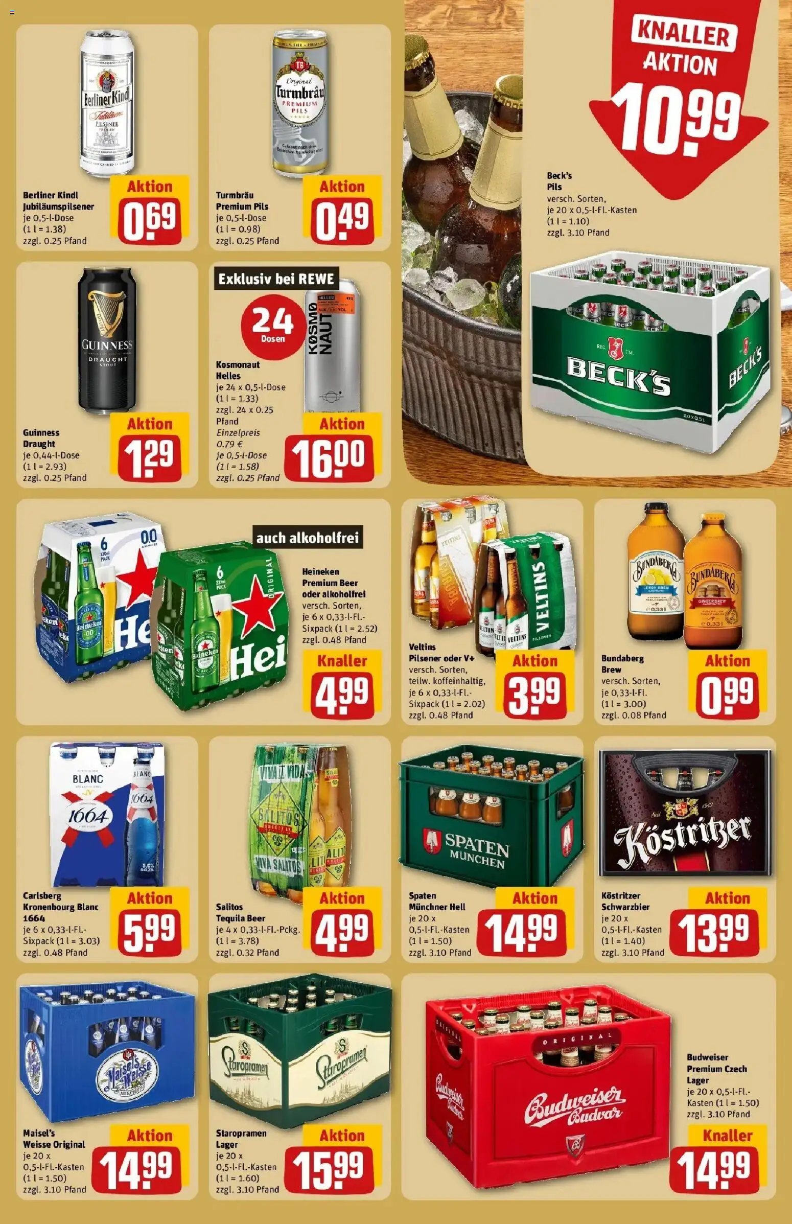 REWE Prospekt ab 21.09.2026 zum Blättern » Angebote | Seite: 23 | Produkte: Berliner, Mais, Heineken, Tequila