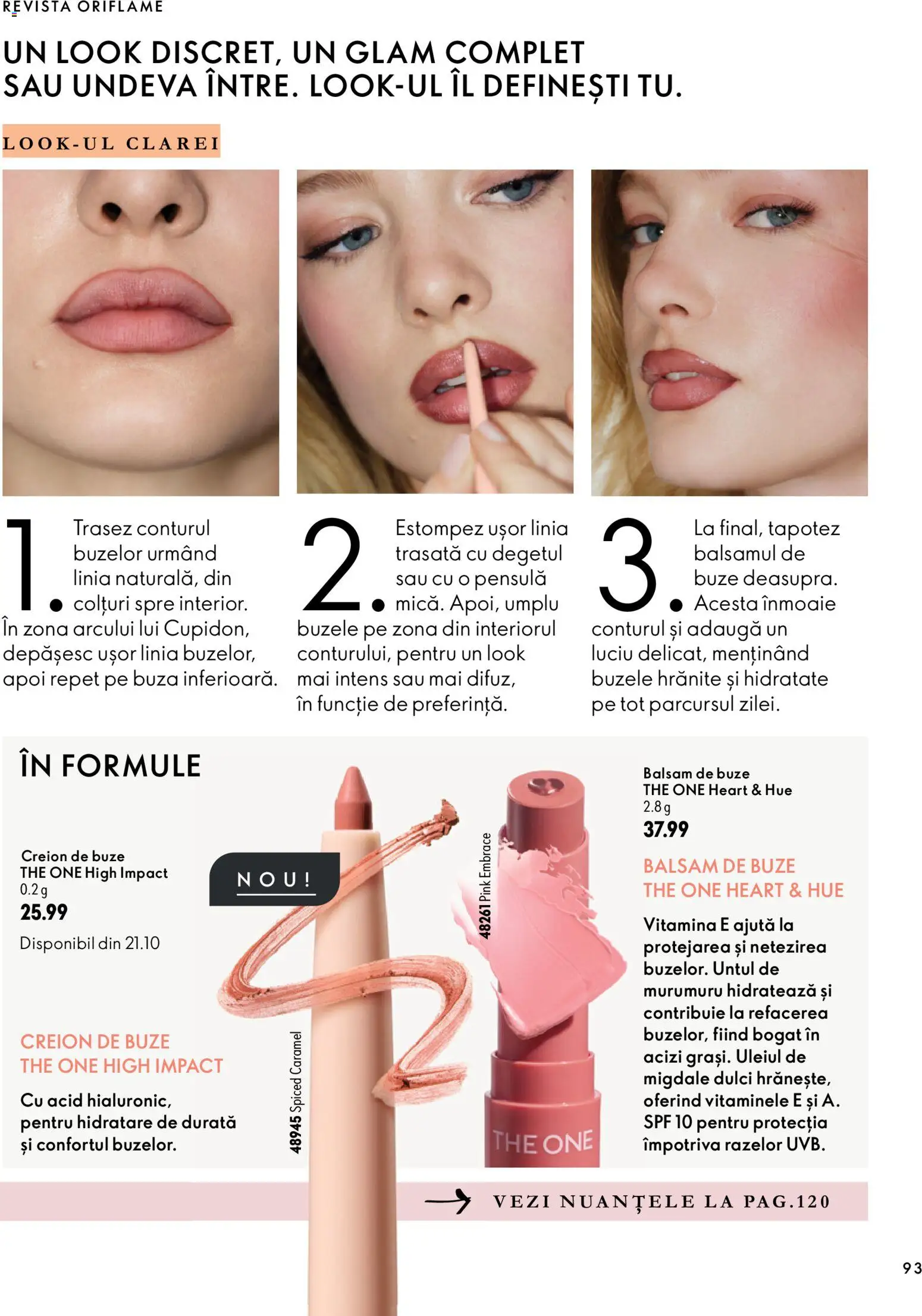 Noul catalog Oriflame – valabil de la 30.09.2026 | Pagină: 93 | Produse: Migdale, Balsam, Impact, Balsam de buze