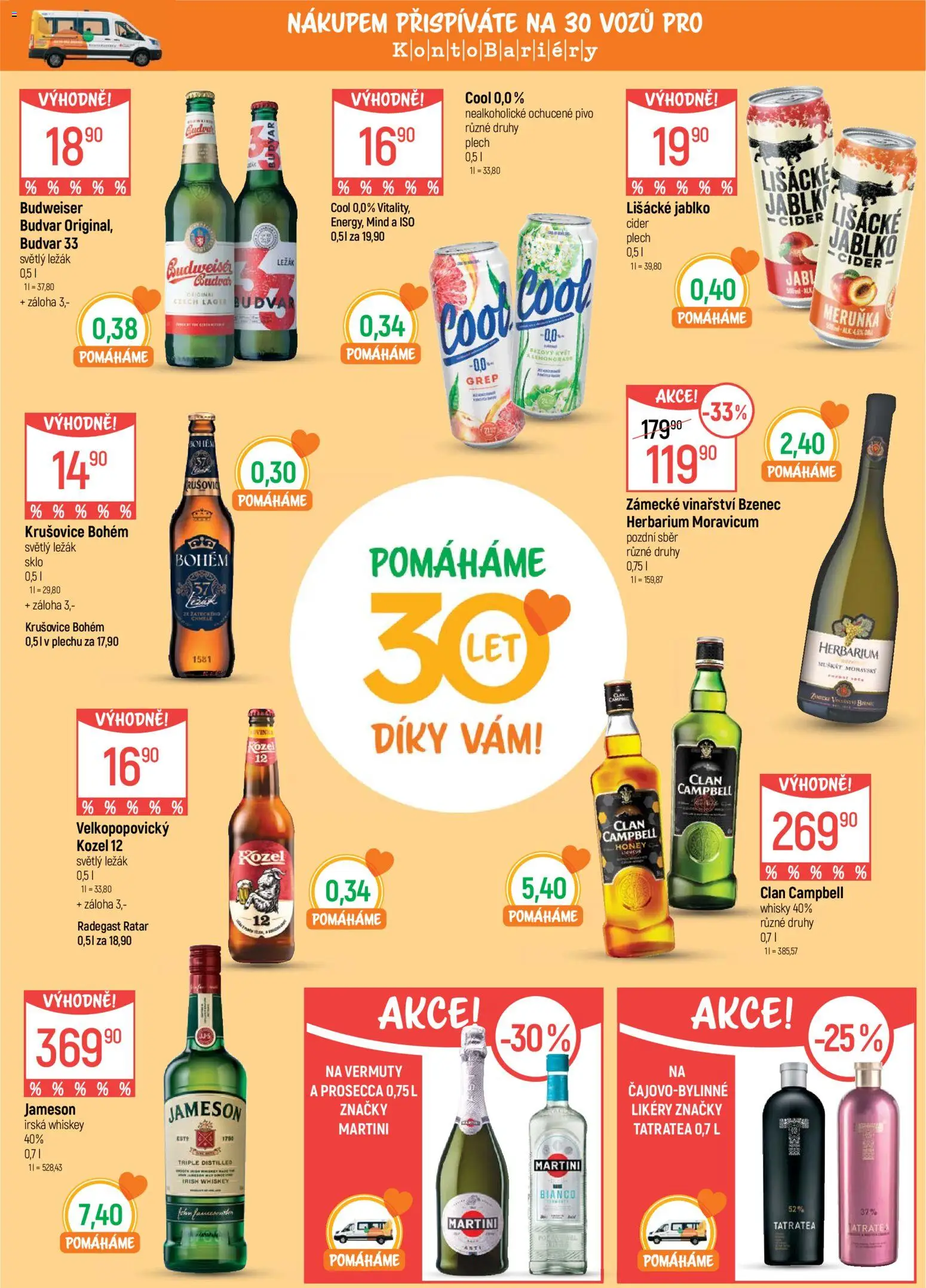 Globus leták - Ostrava od 20.05.2026 | Strana: 8 | Produkty: Whiskey, Martini, Grep, Budvar 33