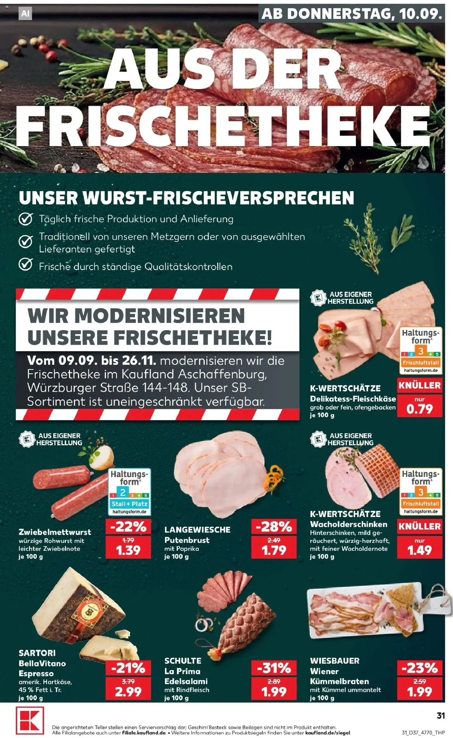 Prospekt Kaufland ab 10.09.2026 » Angebote Online zum Blättern | Seite: 31 | Produkte: Beilagen, Putenbrust, Paprika, Rindfleisch