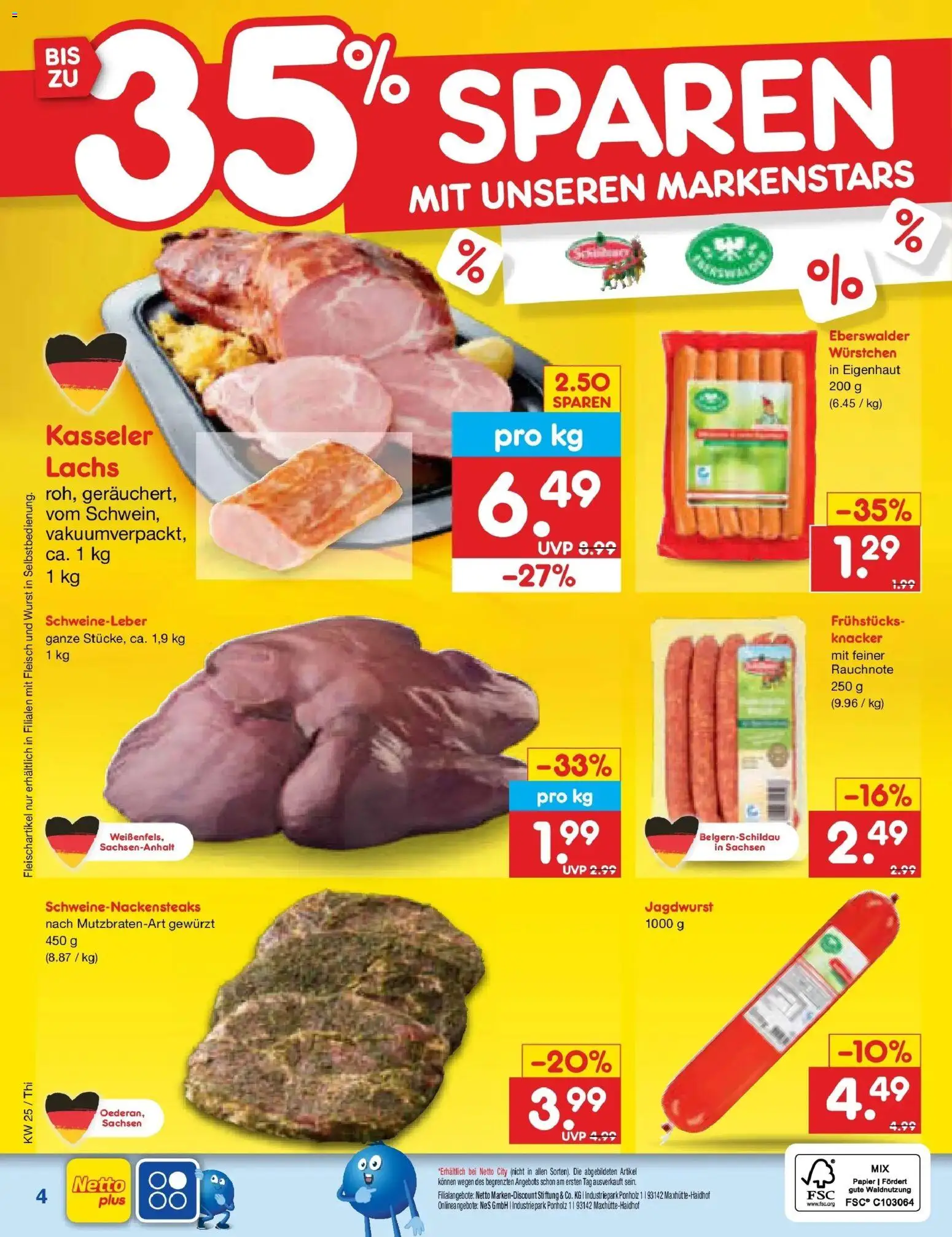 Netto Marken-Discount Prospekt Thiendorf – gültig ab 15.06.2026 | Seite: 60 | Produkte: Lachs, Wurst, Fleisch