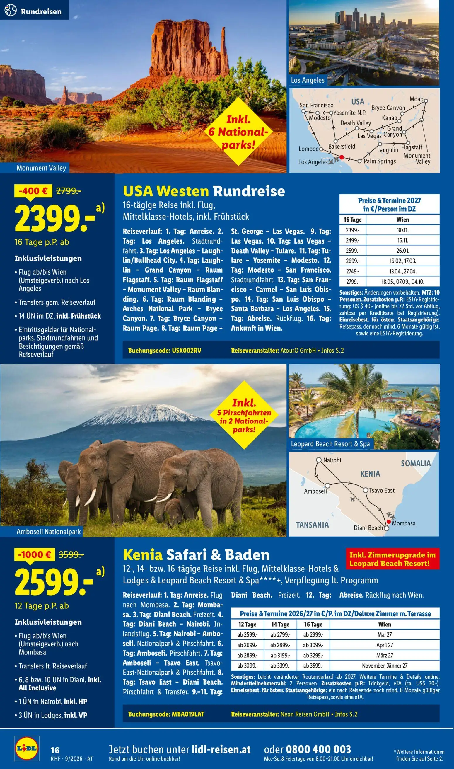 Lidl September Reise - Highlights gültig ab 31.08.2026 | Seite: 16 | Produkte: Uhr