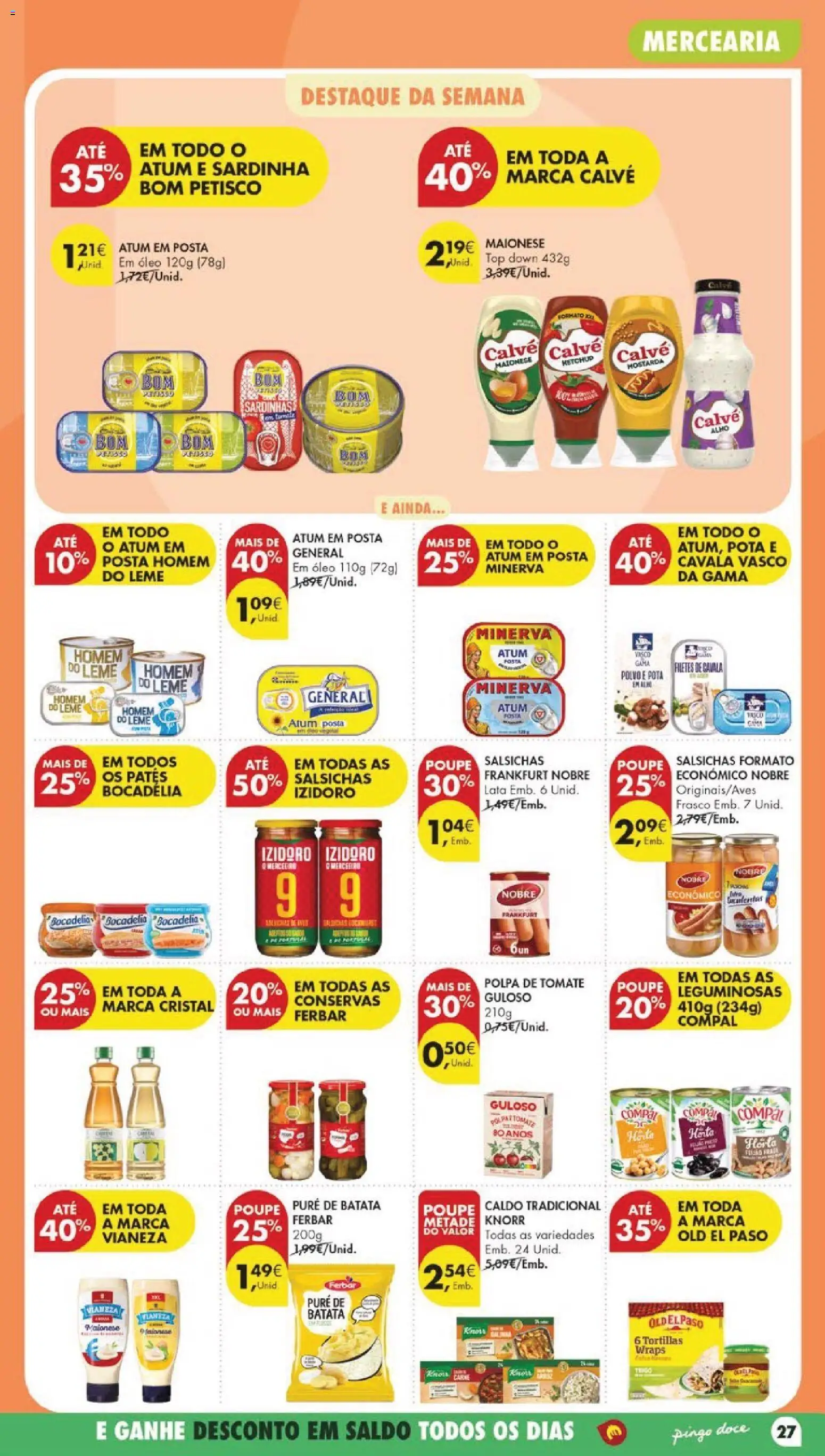 Pingo Doce folheto │ válido de 07/07/2026 | Página: 31 | Produtos: Atum, Polvo, Knorr, Maionese