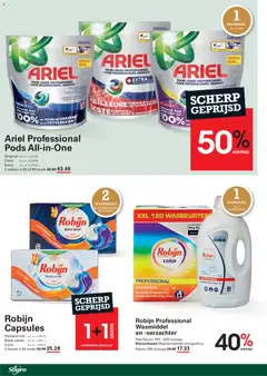 Sligro folder - Voorbeeld van een folder van Sligro, geldig van 30.04.2026 | Pagina: 58 | Producten: Zak, Wasmiddel, Wasverzachter, Robijn