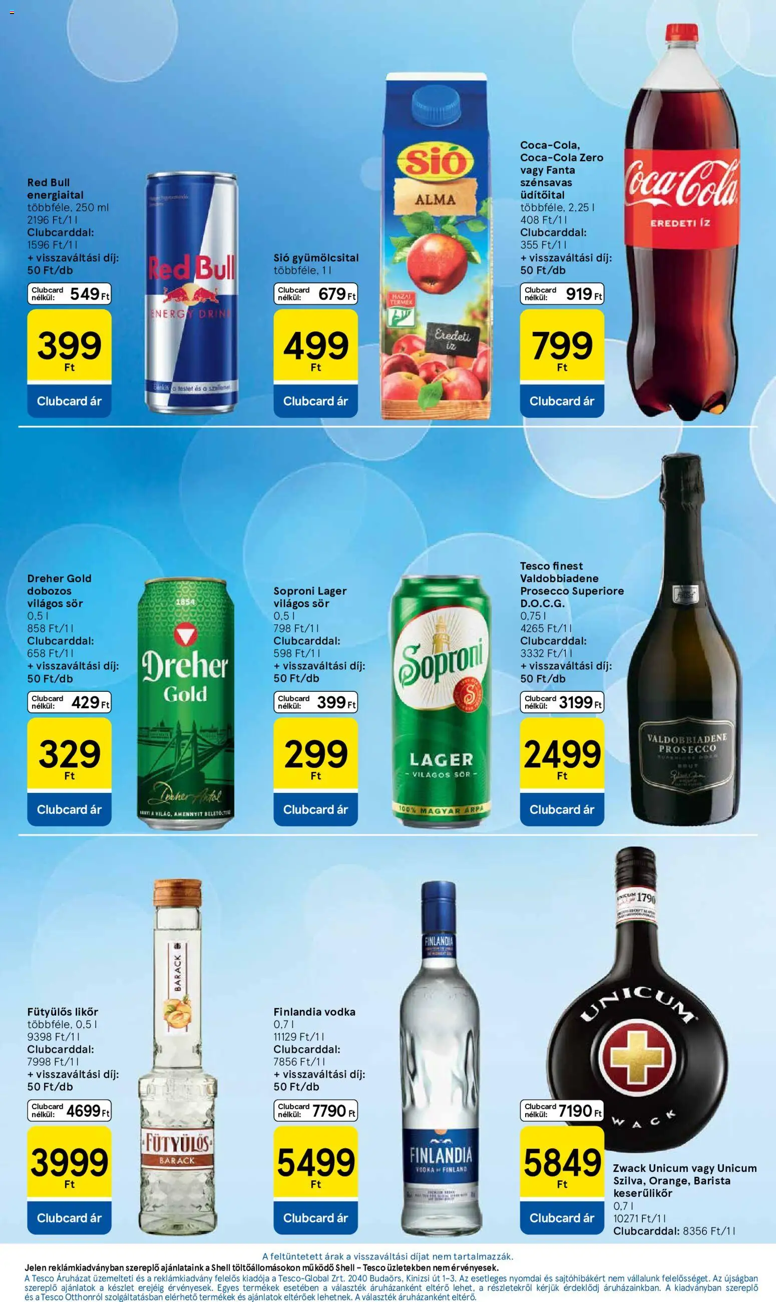 Tesco akciós ujság - amely érvényes a következő dátumtól: 2026.09.03. | Oldal: 7 | Termékek: Energiaital, Finlandia vodka, Keserűlikőr, Vodka