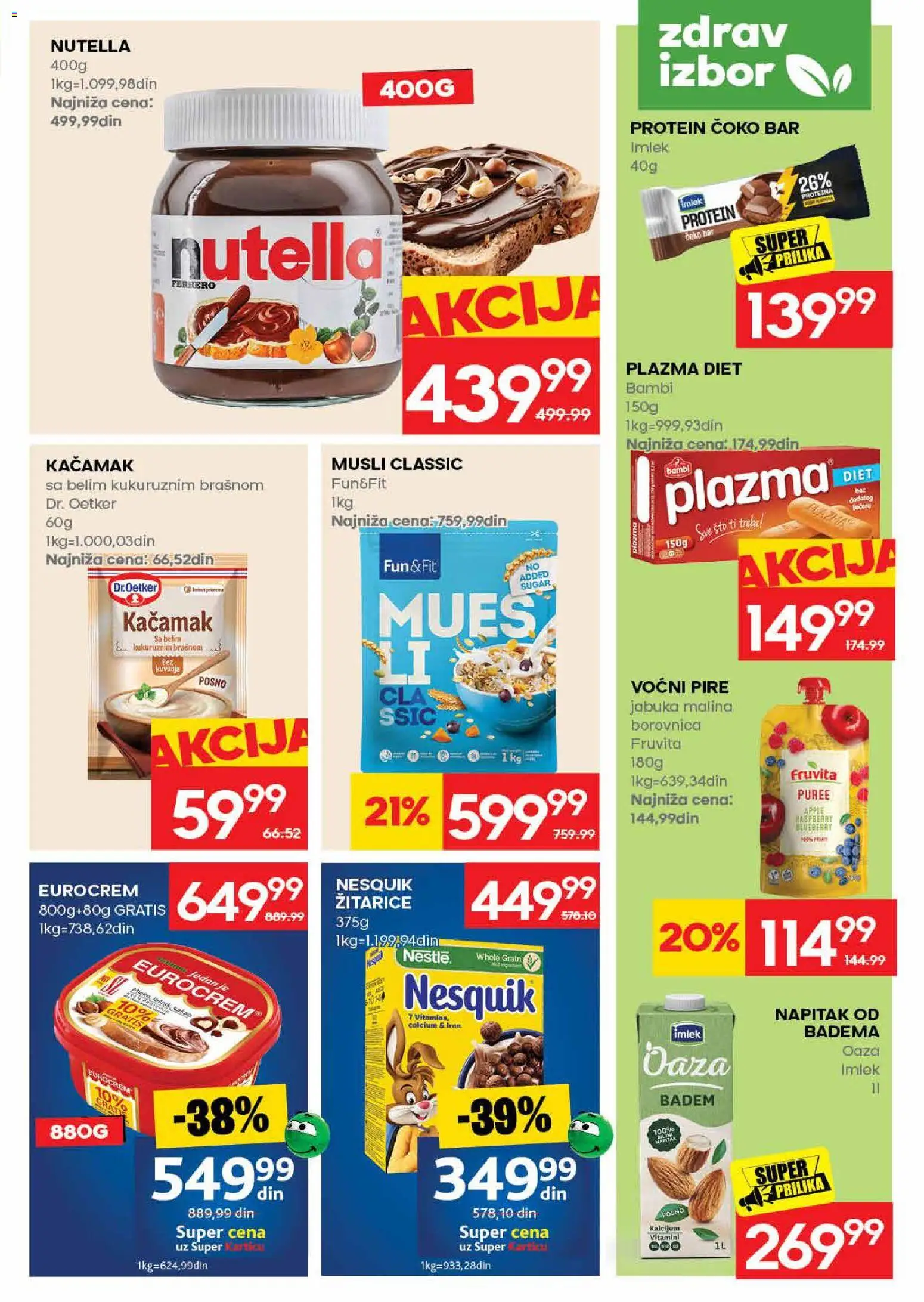 Roda katalog - važi od 09.07.2026 | Strana: 17 | Proizvode: Eurocrem, Borovnica, Musli, Nesquik