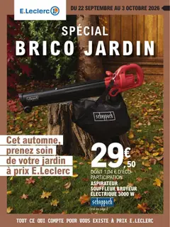Brico E.Leclerc - Prévisualisation de Brico E.Leclerc catalogue Jardin valide à partir de 22/09/2026
