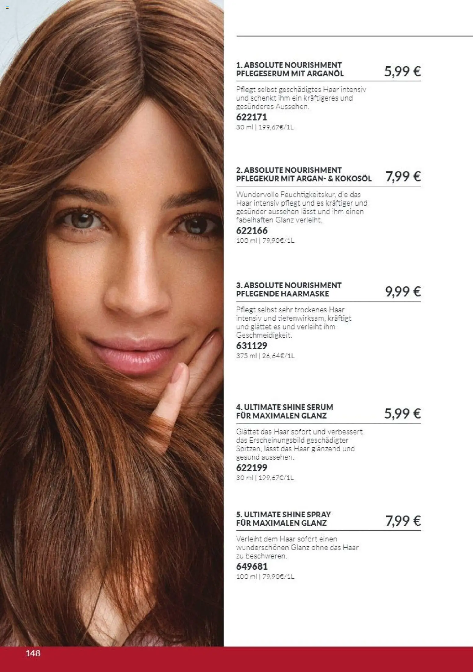 AVON Katalog Oktober 2026 – gültig ab 01.10.2026 | Seite: 148 | Produkte: Haarmaske, Serum