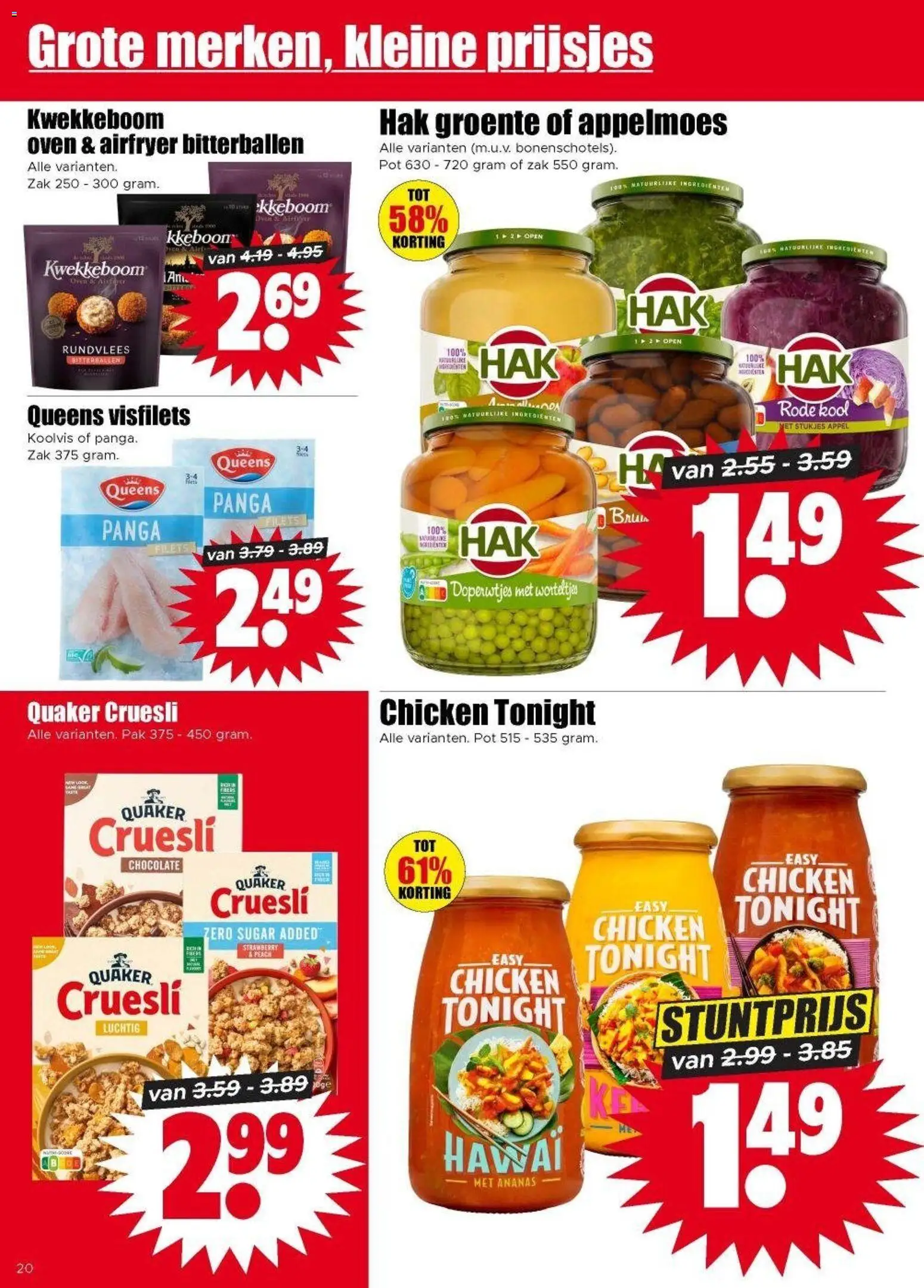 {H1} | Pagina: 14 | Producten: Ananas, Zak, Rundvlees, Appel