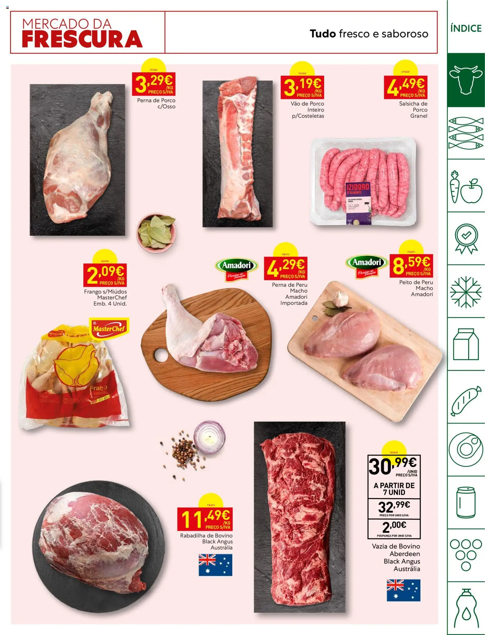 Recheio Horeca │ válido de 08/09/2026 | Página: 3 | Produtos: Peito de peru, Frango, Peru, Perna de porco