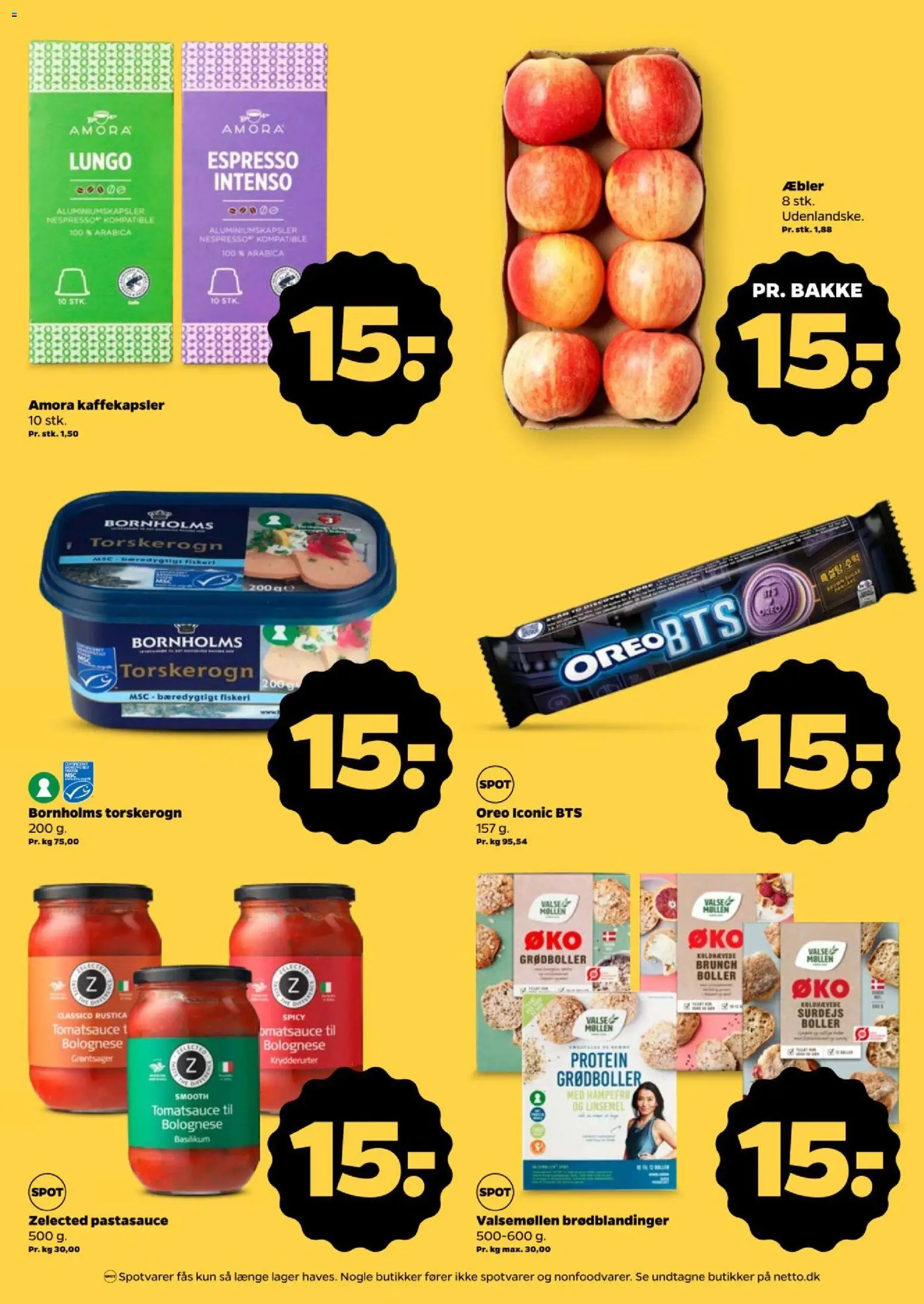 Netto tilbudsavis – gyldig fra 22/08/2026 | Side: 3 | Produkter: Pastasauce, Oreo, Torskerogn, Basilikum