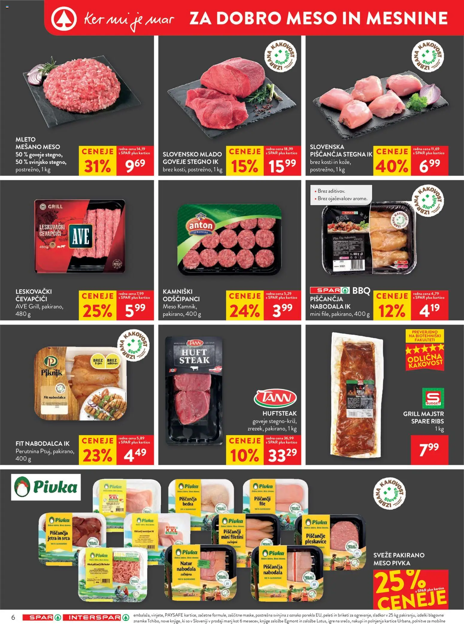 Novi Spar katalog ponudbe – veljaven od 02.09.2026 | Stran: 8 | Izdelki: Nabodala, Grill, Briketi, Sladkor