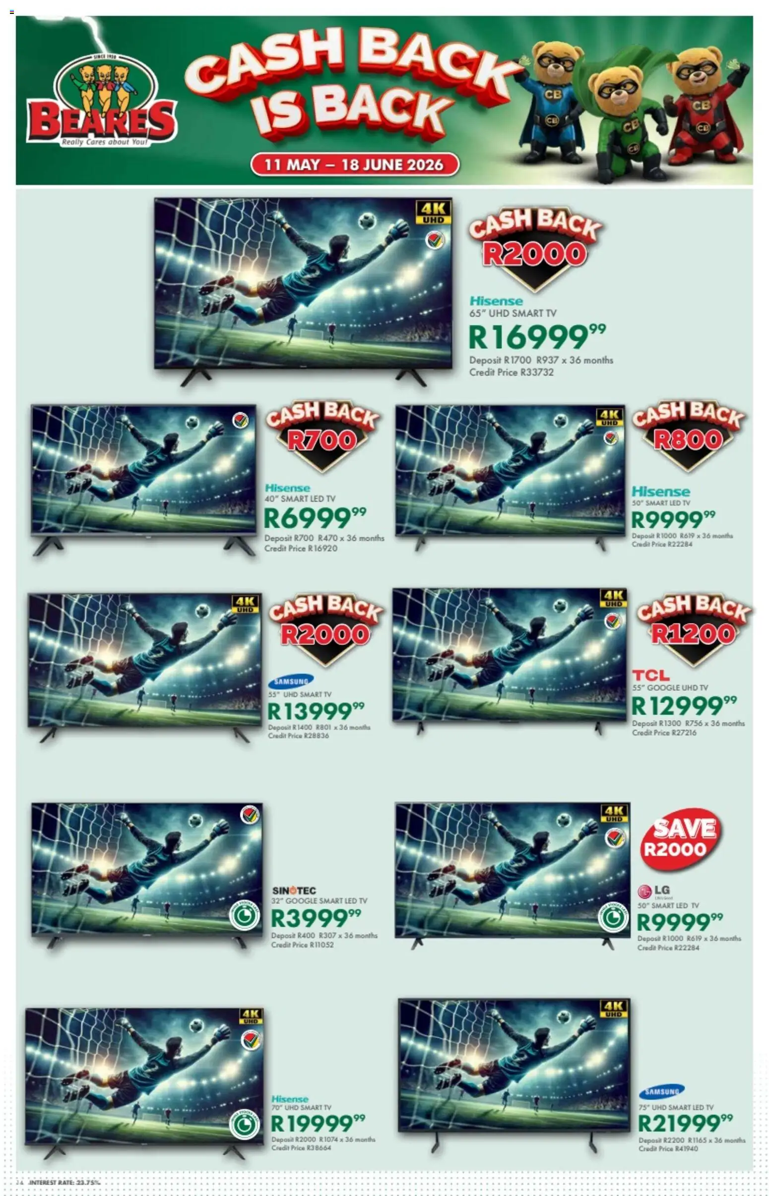New Beares catalogue – valid from 11.05.2026 | Page: 14 | Products: TV