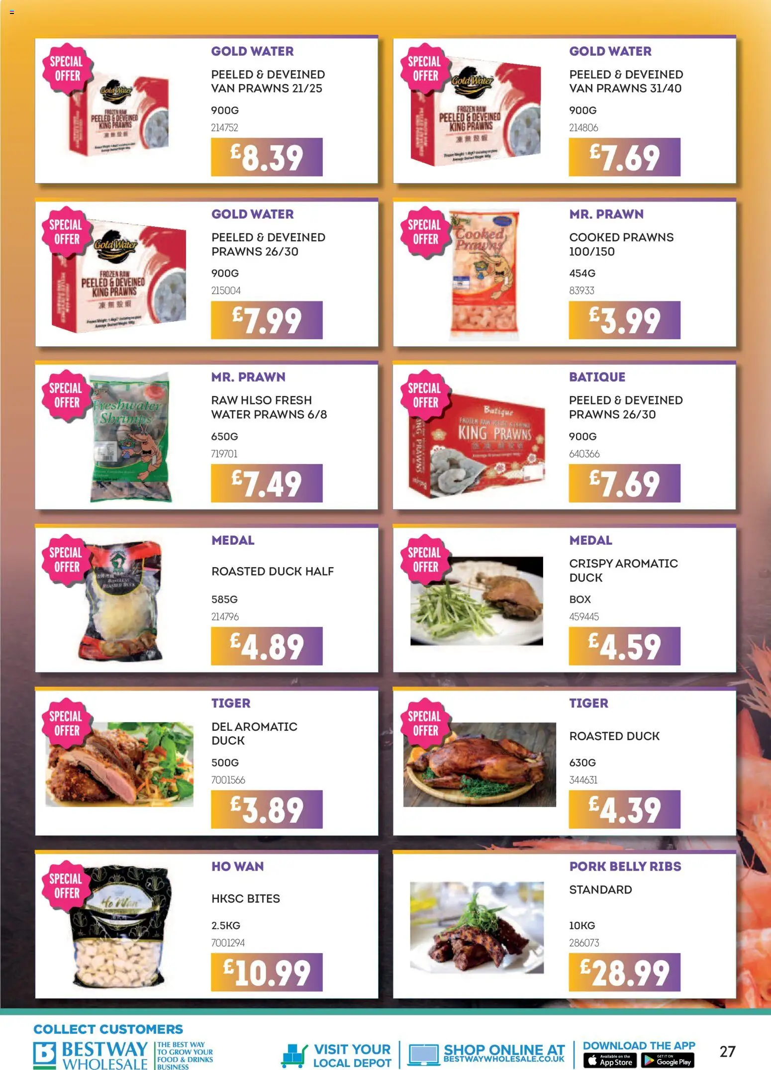 {H1} | Page: 27 | Products: Pork belly, Pork, Water, Duck