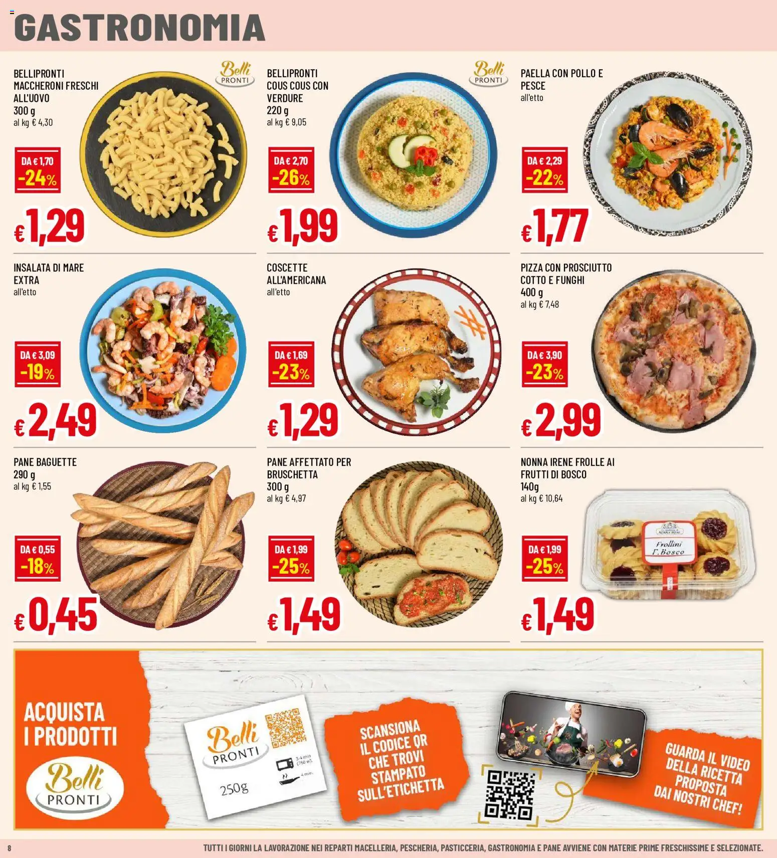 Volantino Famila del 21.05.2026 | Pagina: 8 | Prodotti: Pizza, Pollo, Insalata, Prosciutto