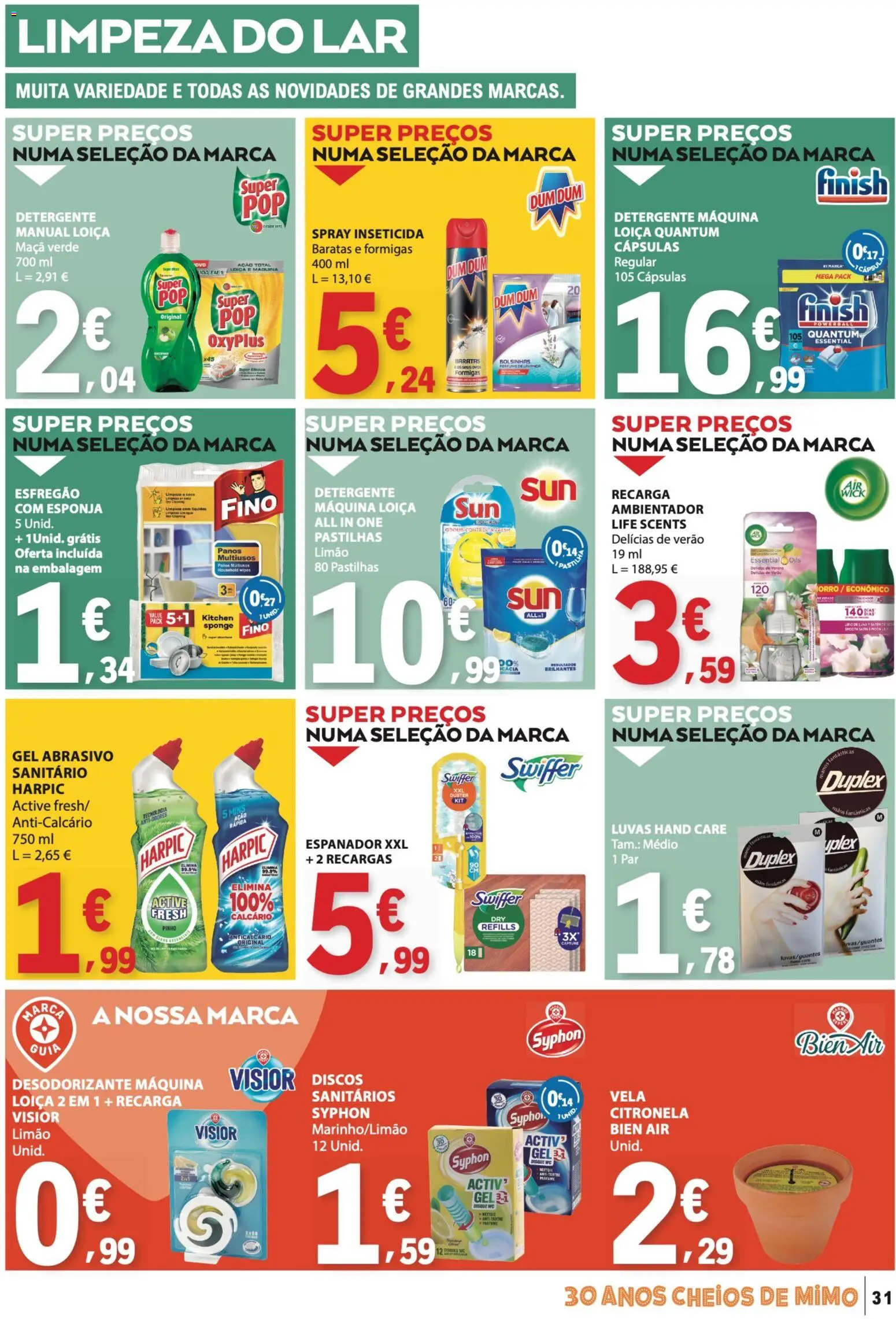 E.Leclerc folheto │ válido de 10/09/2026 | Página: 31 | Produtos: Anticalcário, Detergente, Ambientador, Maça