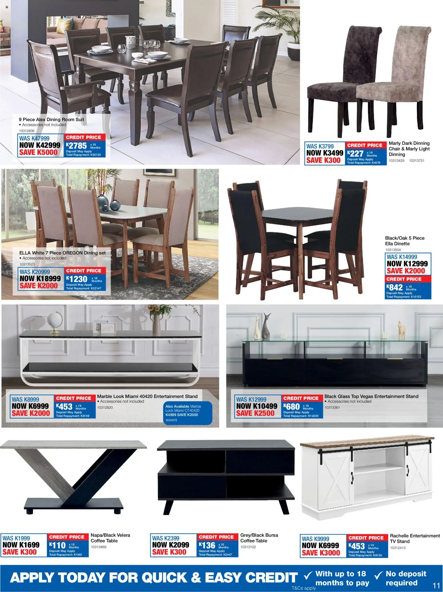 New OK Furniture catalogue – valid from 18.05.2026 | Page: 11 | Products: Suit, Coffee table, Table, Chair