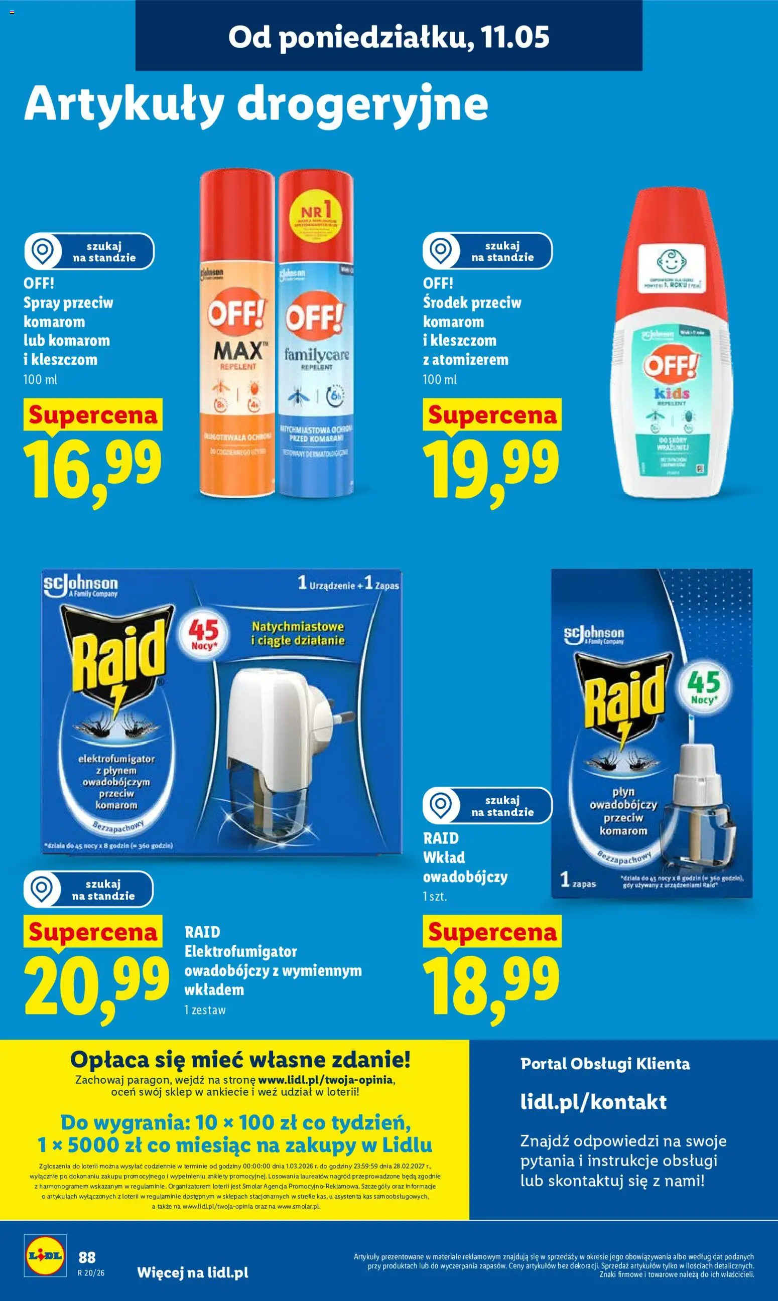 Lidl Polsko leták od 11.05.2026 | Strana: 90 | Produkty: Raid, Repelent