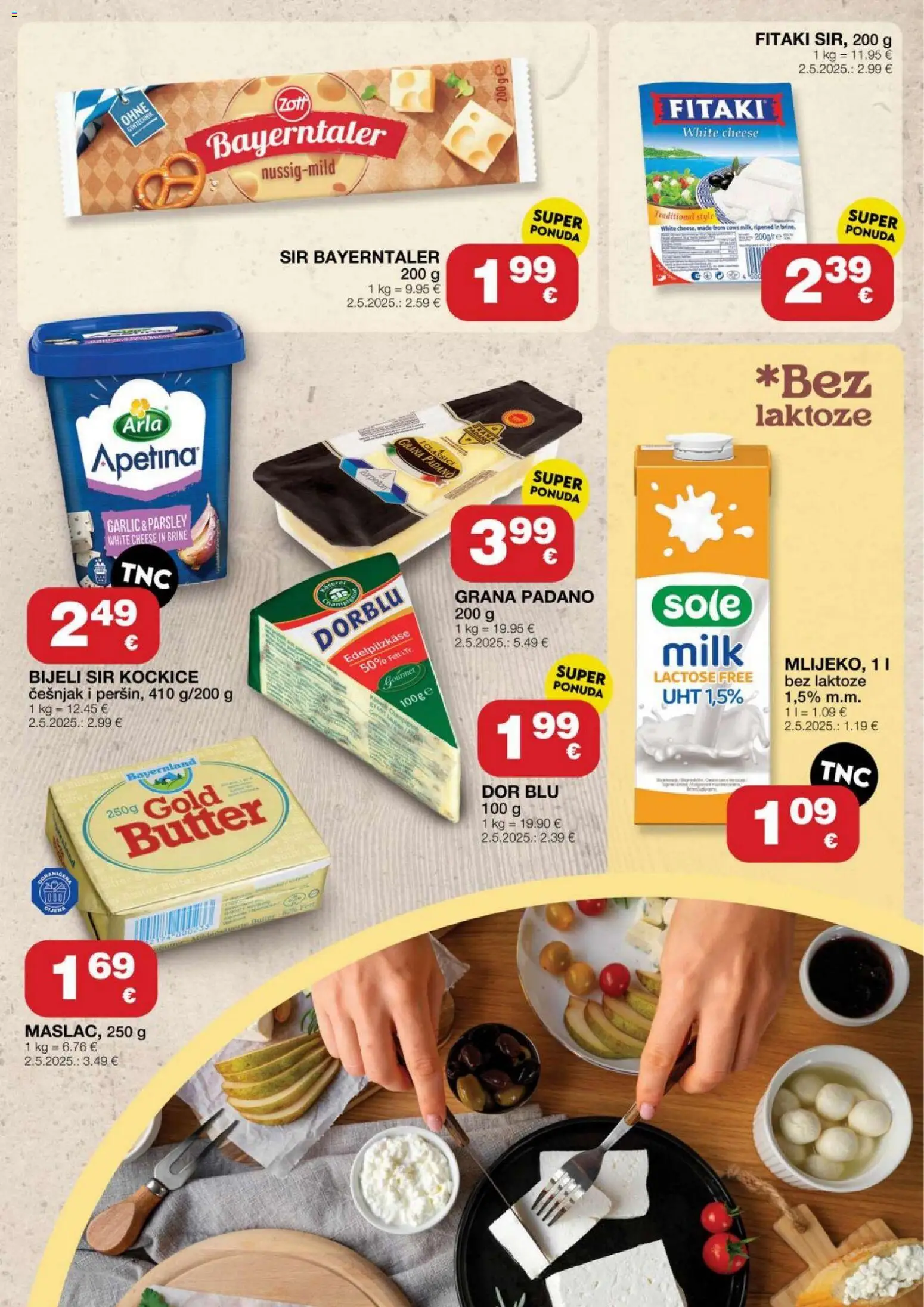 Stanić Diskont katalog | vrijedi od 09.07.2026 | Stranica: 3 | Proizvodi: Grana Padano, Sir, Češnjak