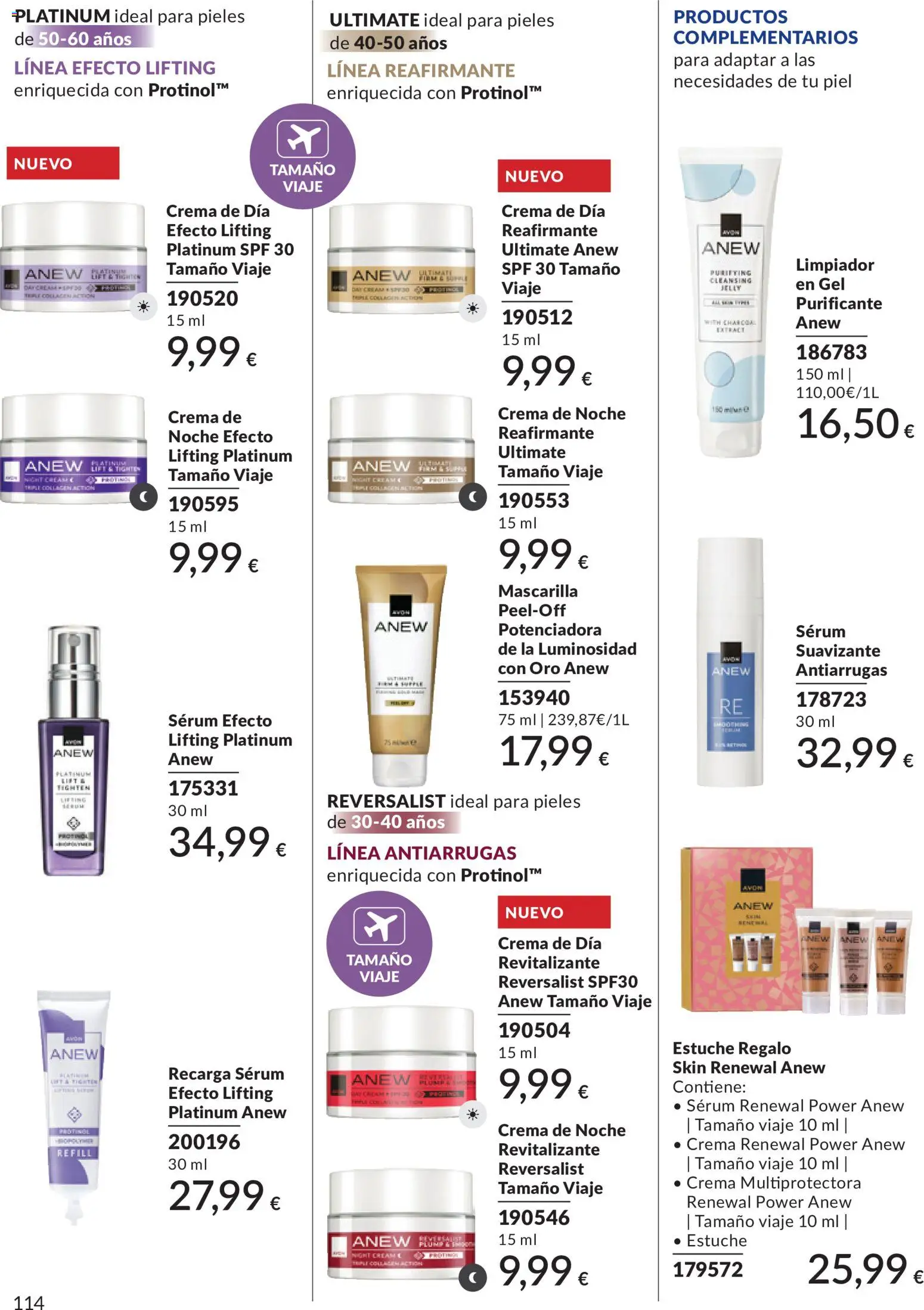 Catálogo AVON campaña 6 │ válido desde el 01.06.2026 | Página: 114 | Productos: Sérum, Crema de día, Crema de noche, Crema de noche revitalizante