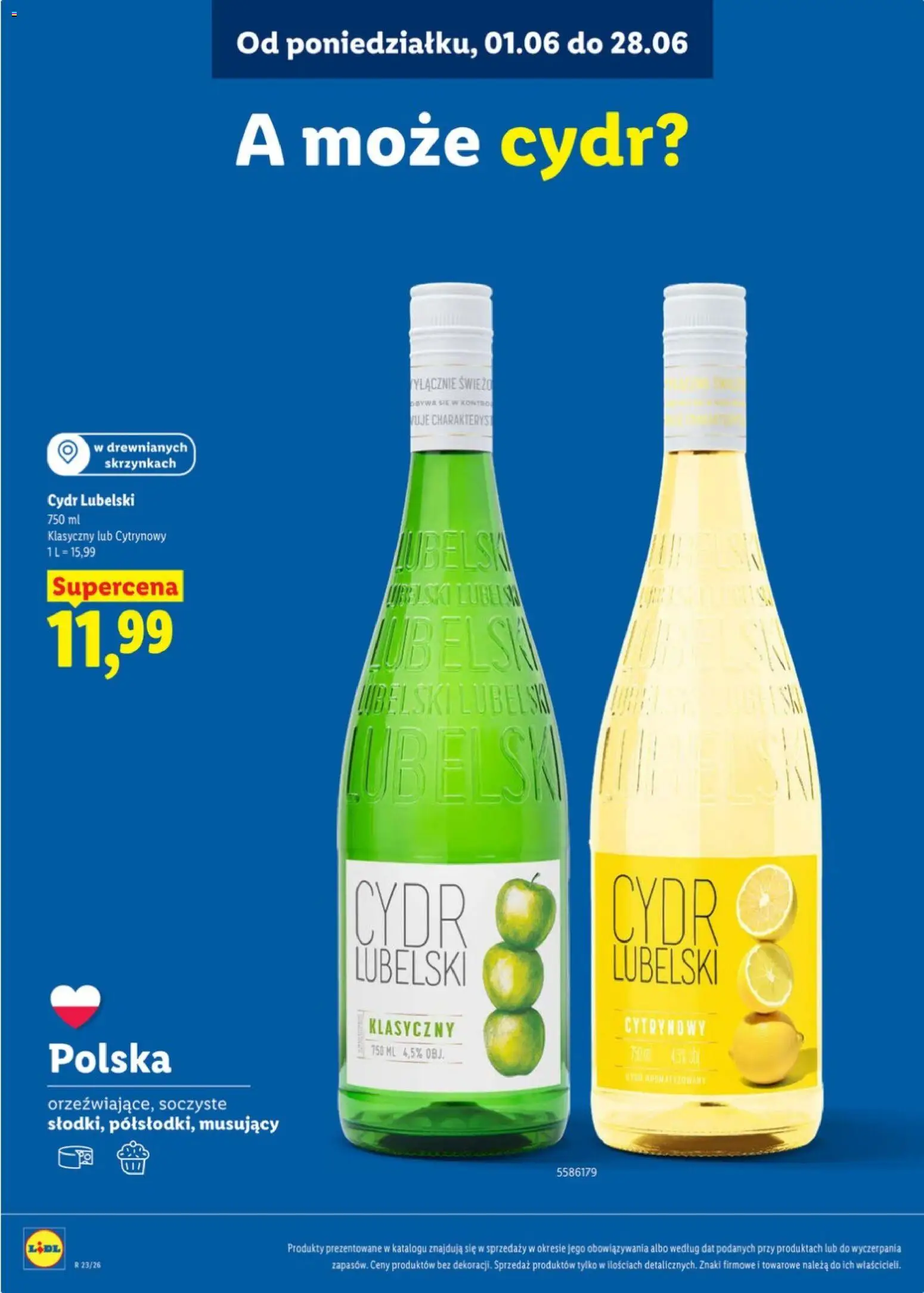 Lidl Katalog karta win od 01.06.2026 | Strona: 13 | Produkty: Cydr