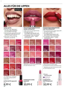 AVON Katalog Juli 2026 ab 01.07.2026 gültig | Seite: 38 | Produkte: Coral, Lippenstift, Creme, Blush