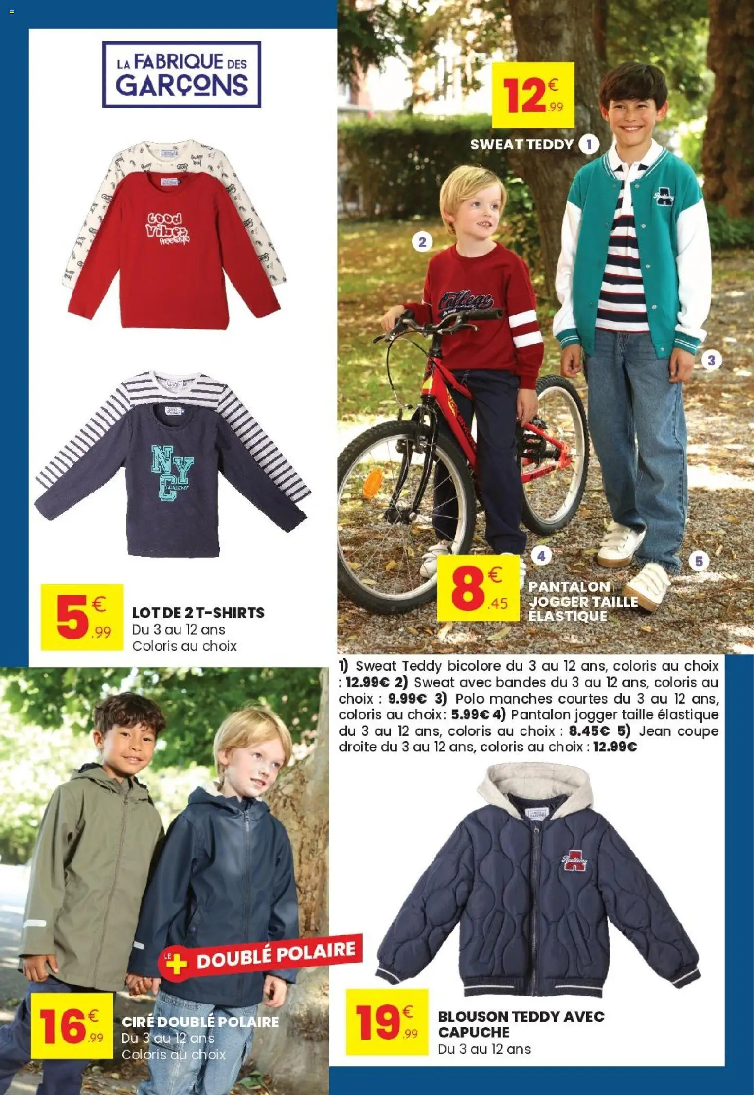 {H1} | Page: 9 | Produits: Polo, Jean, Polaire, Pantalon