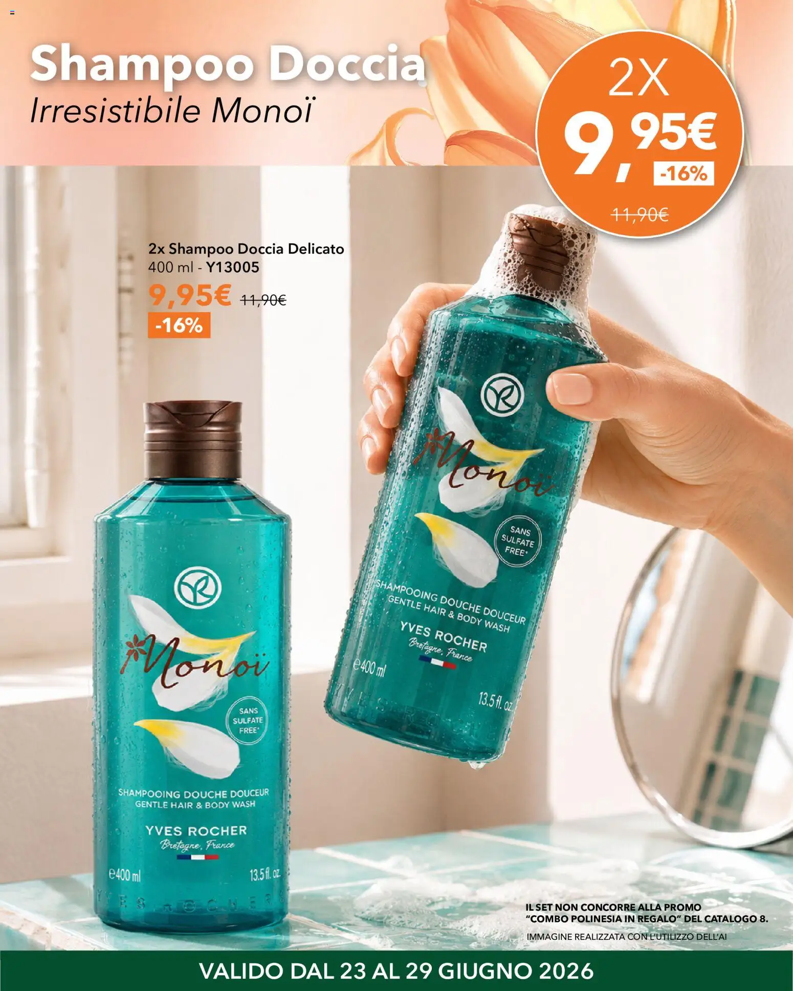 Volantino Yves Rocher del 23/06/2026 | Pagina: 4 | Prodotti: Shampoo, Doccia