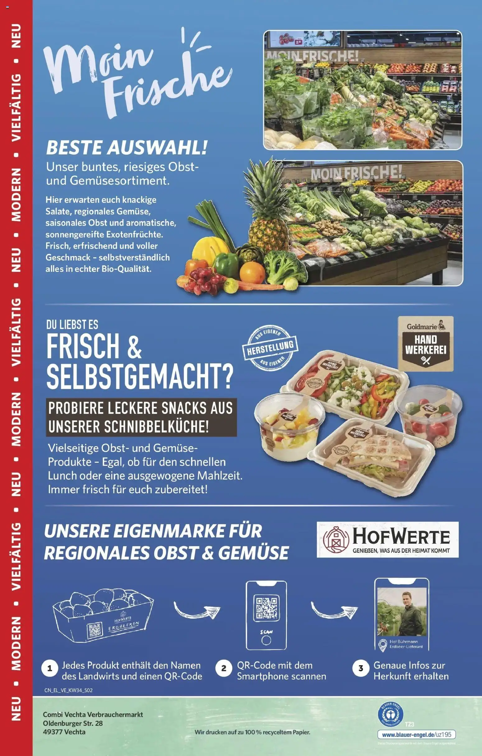 Combi Prospekt Vechta (ab 17.08.2026) zum Blättern | Seite: 2 | Produkte: Gemüse, Obst, Erdbeeren, Smartphone