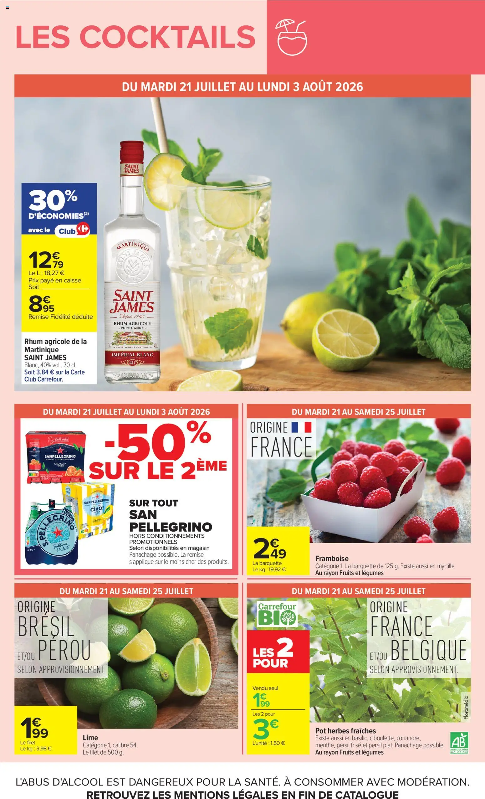 {H1} | Page: 11 | Produits: Framboise, Persil, Rhum