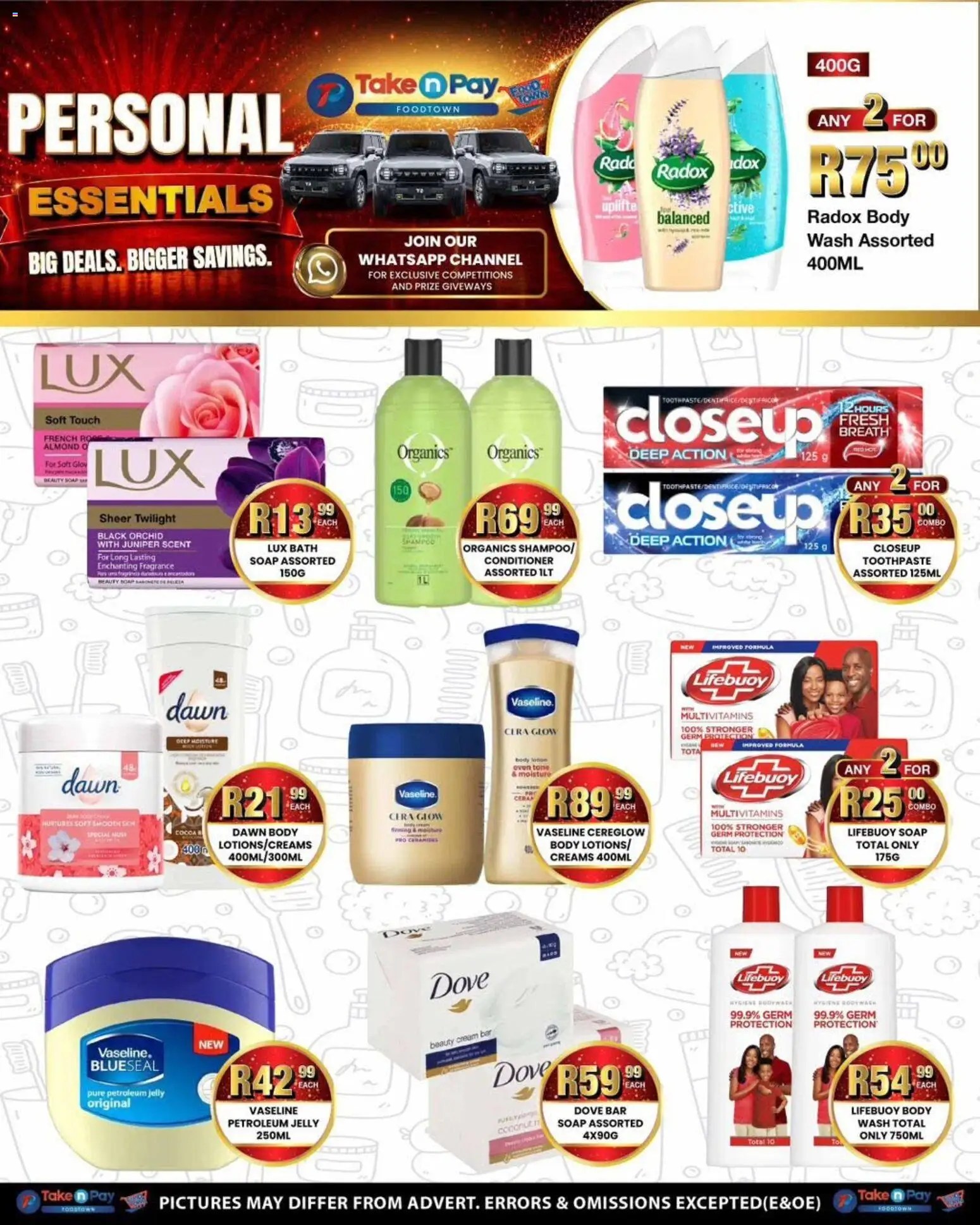 New Take n Pay catalogue – valid from 29/06/2026 | Page: 34 | Products: Multivitamins, Shampoo, Cream, Petroleum jelly