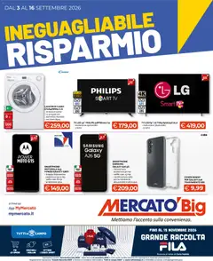Anteprima del volantino Mercatò volantino Big Ineguagliabile Risparmio valido a partire dal 03/09/2026