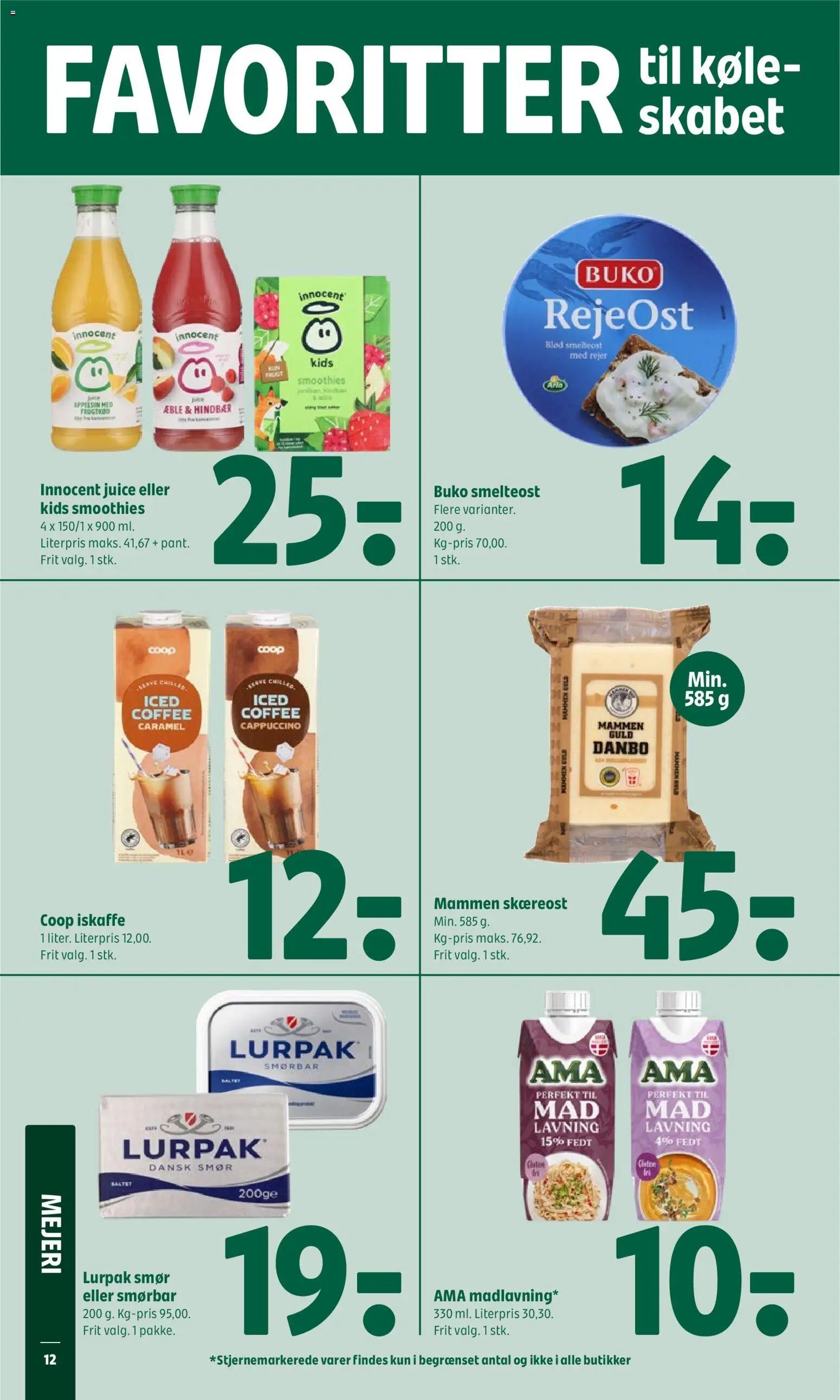 Coop 365 tilbudsavis – gyldig fra 18.06.2026 | Side: 14 | Produkter: Juice, Hindbær, Smoothie, Rejer