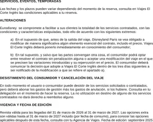 Vista previa Viajes El Corte Inglés Folleto Disneyland Paris válido desde el 31/03/2026 | Página: 65 | Productos: Revista