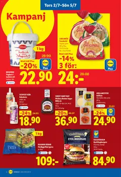Lidl erbjudanden - Förhandsvisning av reklamblad från butik Lidl aktuell från 29/06/2026 | Sida: 26 | Produkter: Grill, Grillost, Kebabsås, Yoghurt