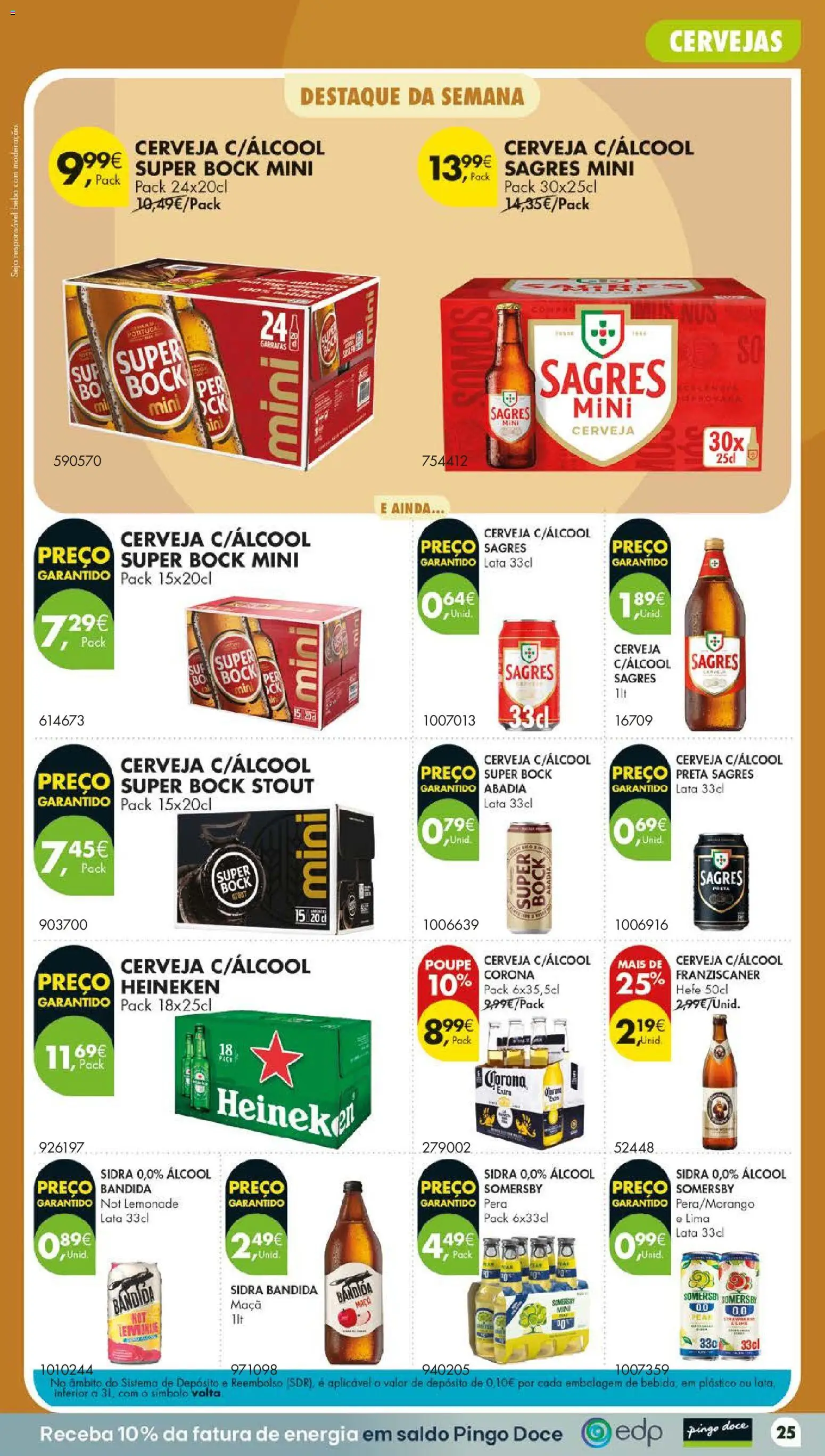 Pingo Doce folheto Poupe Este Fim de Semana │ válido de 29/10/2026 | Página: 27 | Produtos: Super bock, Maça, Cerveja, Álcool