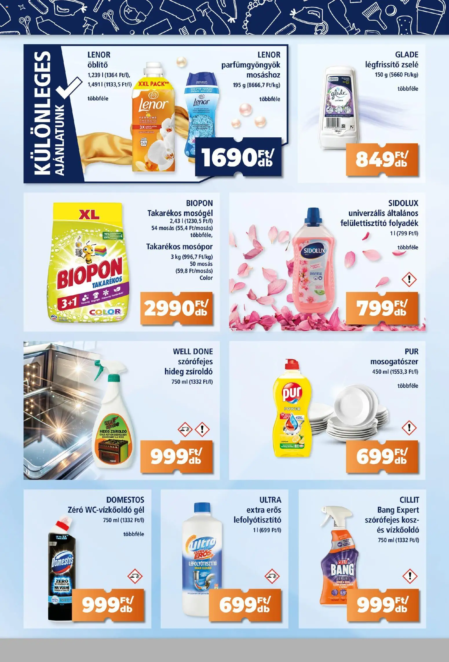 Goods Market akciós ujság - amely érvényes a következő dátumtól: 18.06.2026 | Oldal: 2 | Termékek: Mosógél, Öblítő, Légfrissítő, Mosogatószer