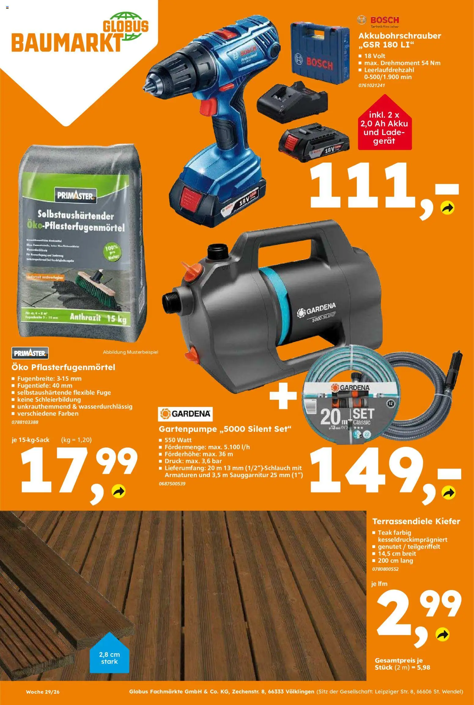 Globus Baumarkt Prospekt – gültig ab 13.07.2026 | Seite: 12 | Produkte: Bosch