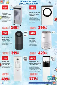 Ofertele Carrefour valabile de la 17.06.2026 | Pagină: 3 | Produse: Enginar, Purificator De Aer, Apă, Răcitor de aer