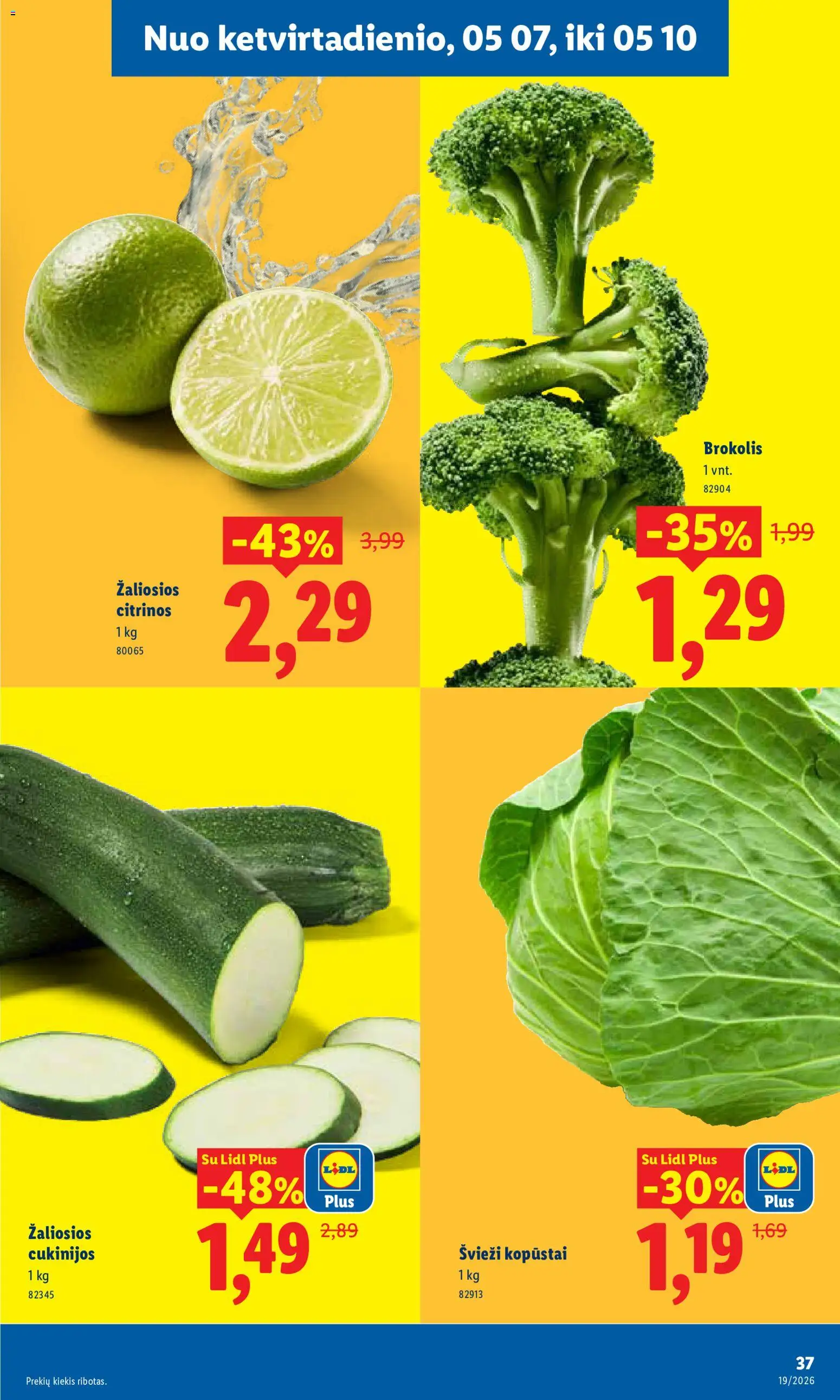 LIDL akcijos nuo 04.05.2026 | Puslapis: 49 | Prekių: Brokolis