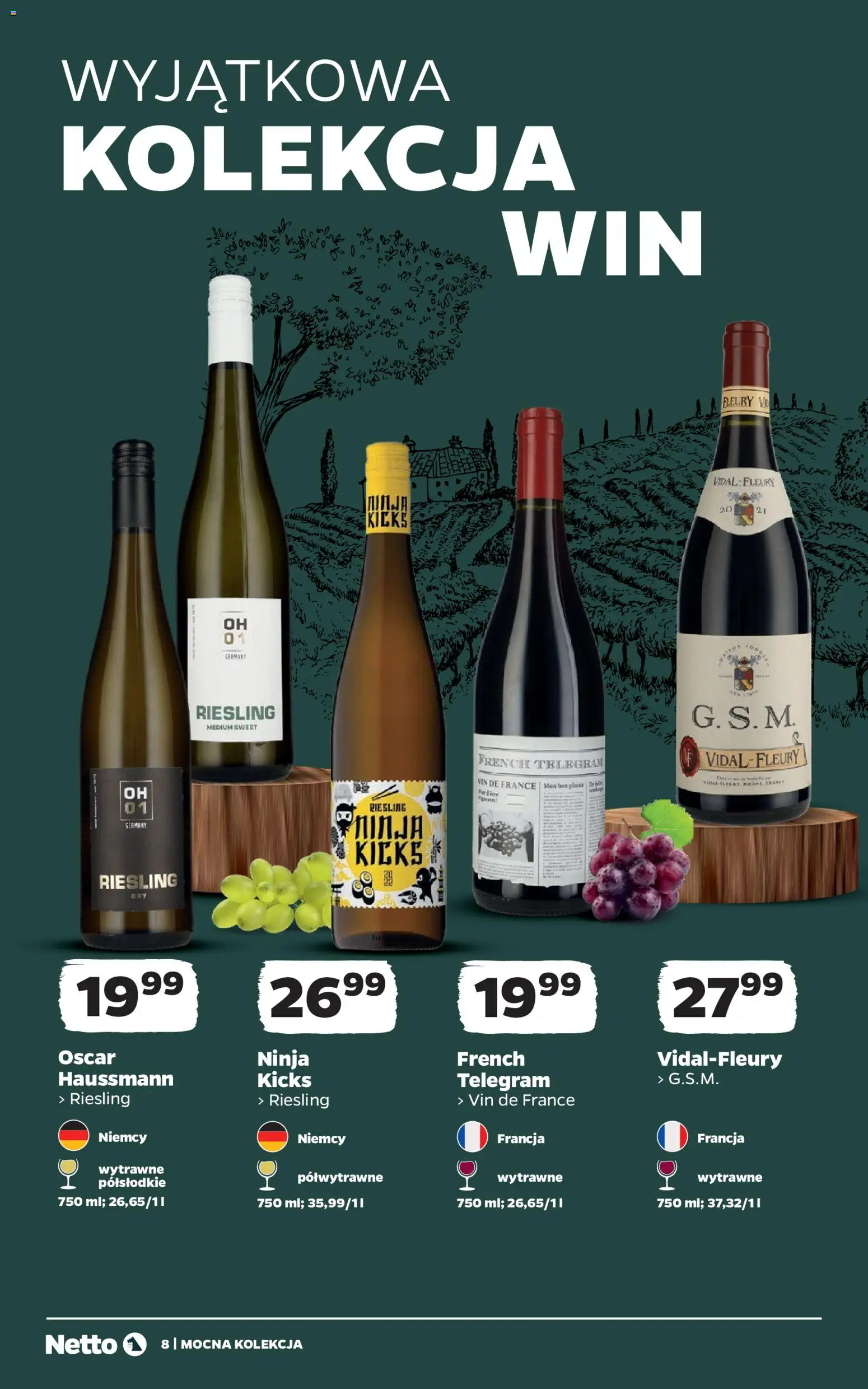 Netto gazetka - Wina od 20.07.2026 | Strona: 8 | Produkty: Riesling