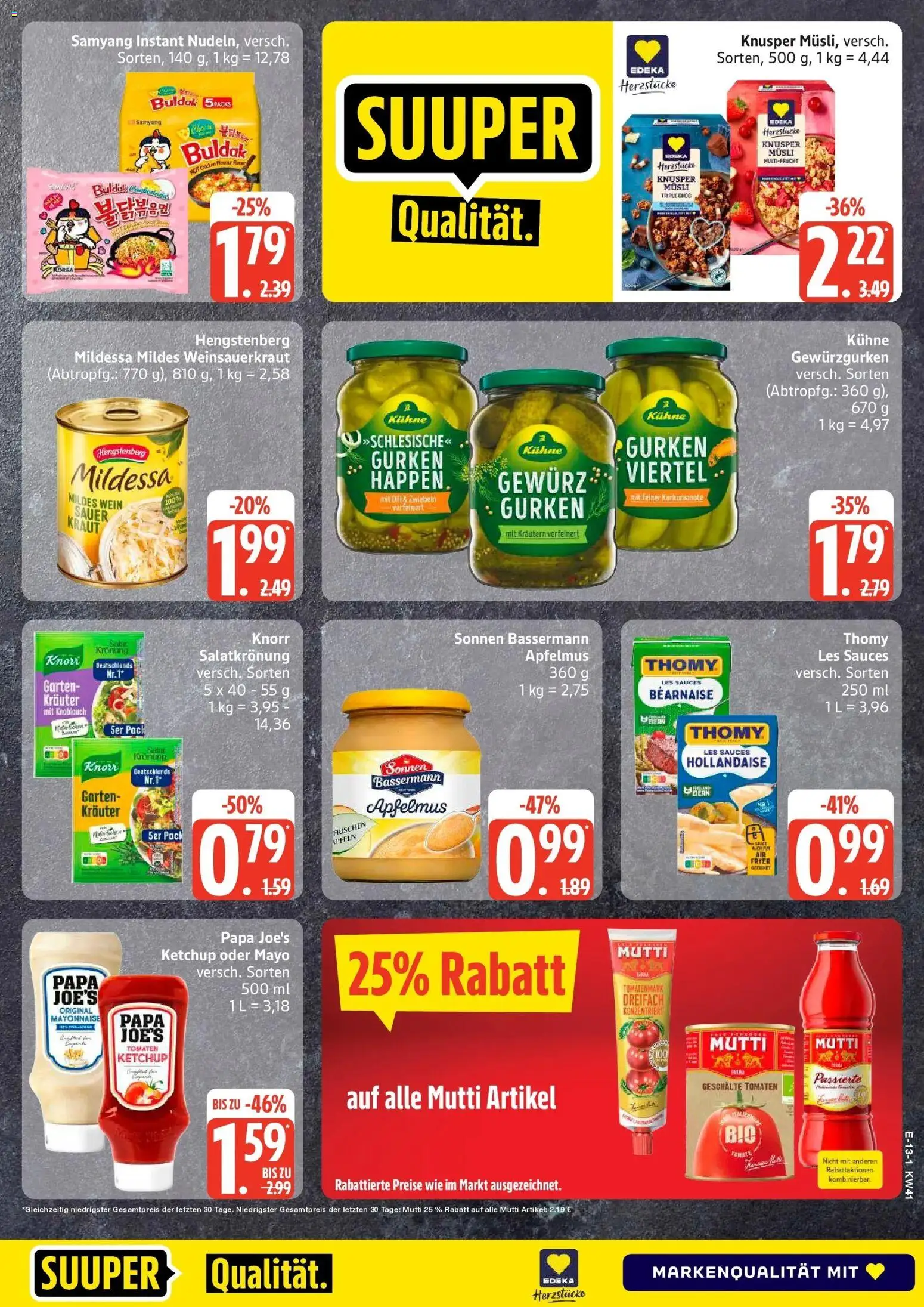 Edeka Prospekt Seevetal (ab 05.10.2026) » Angebote Online | Seite: 16 | Produkte: Knorr, Mayonnaise, Apfelmus, Gurken