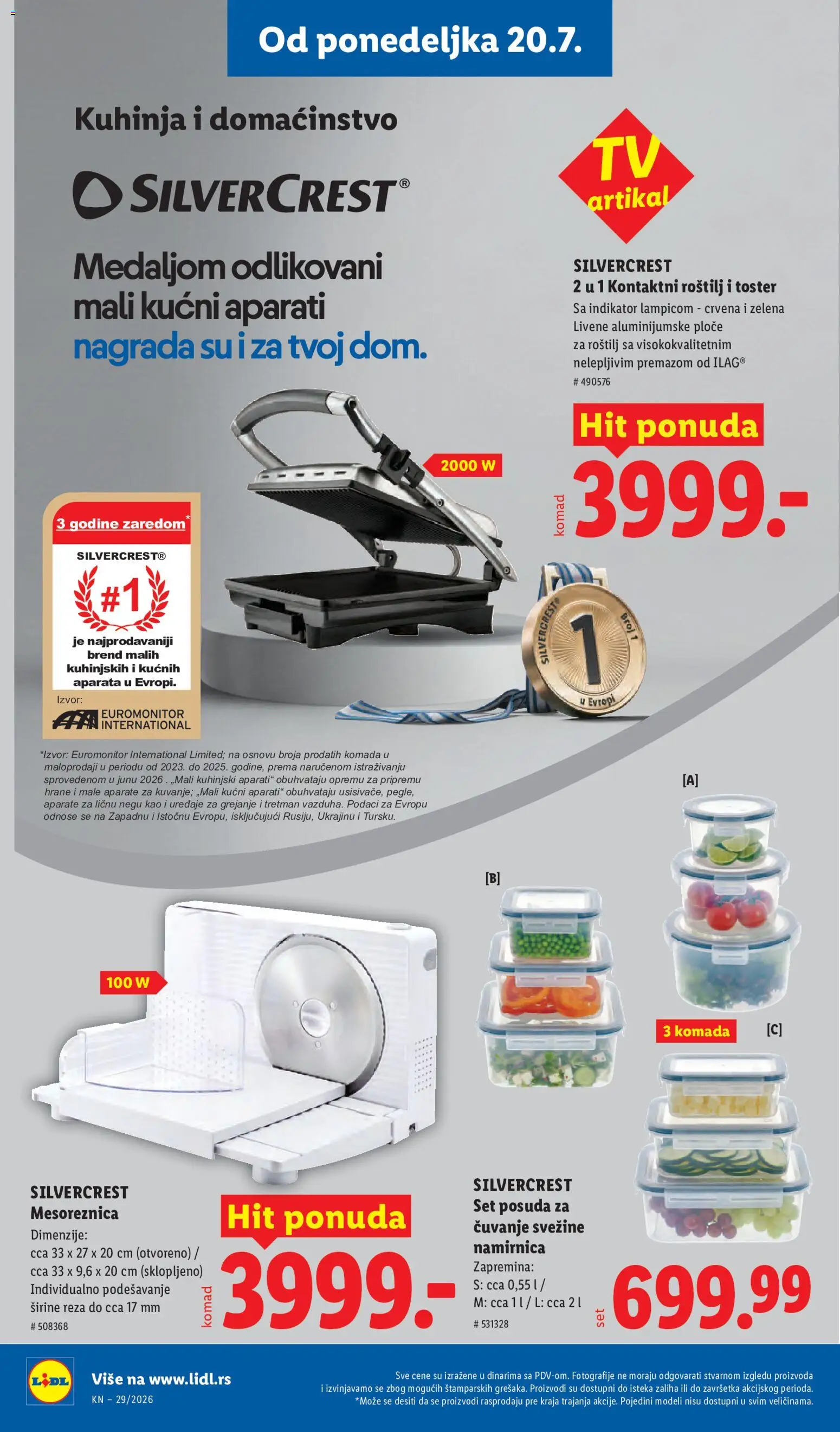 Lidl katalog - važi od 16.07.2026 | Strana: 94 | Proizvode: Silvercrest, Toster, Kuhinja, Roštilj