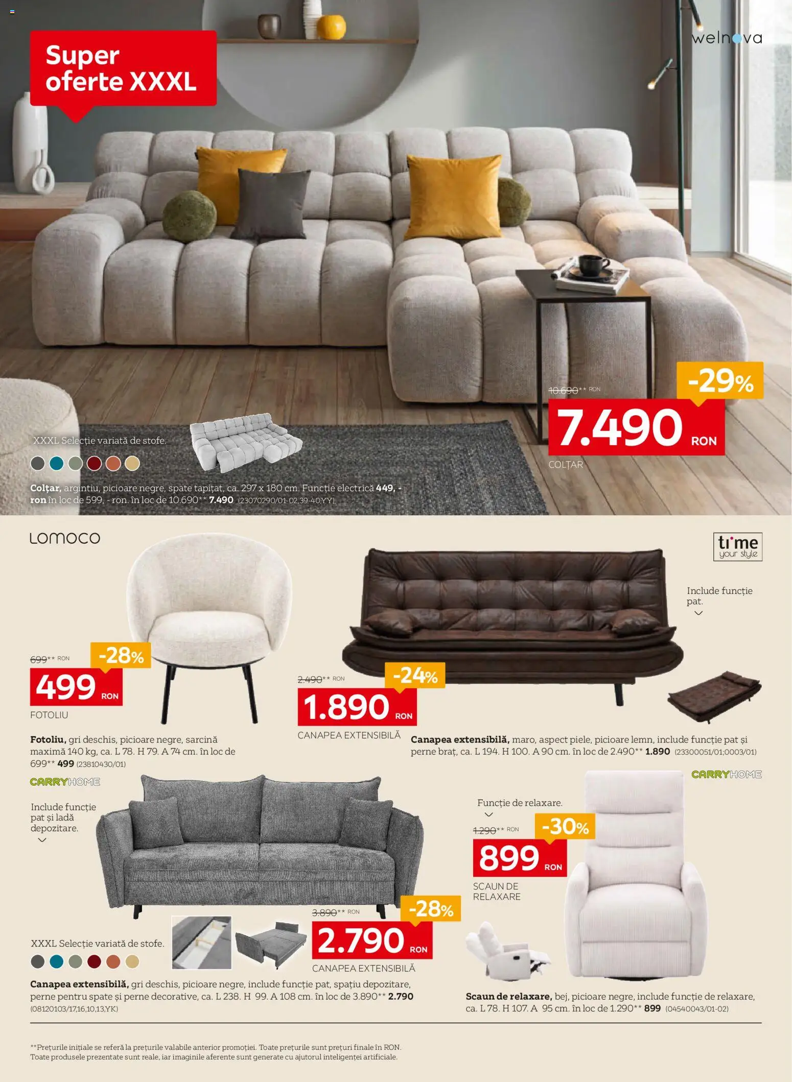 Noul catalog XXXLutz – valabil de la 07.09.2026 | Pagină: 4 | Produse: Electrică, Pat, Canapea, Colțar